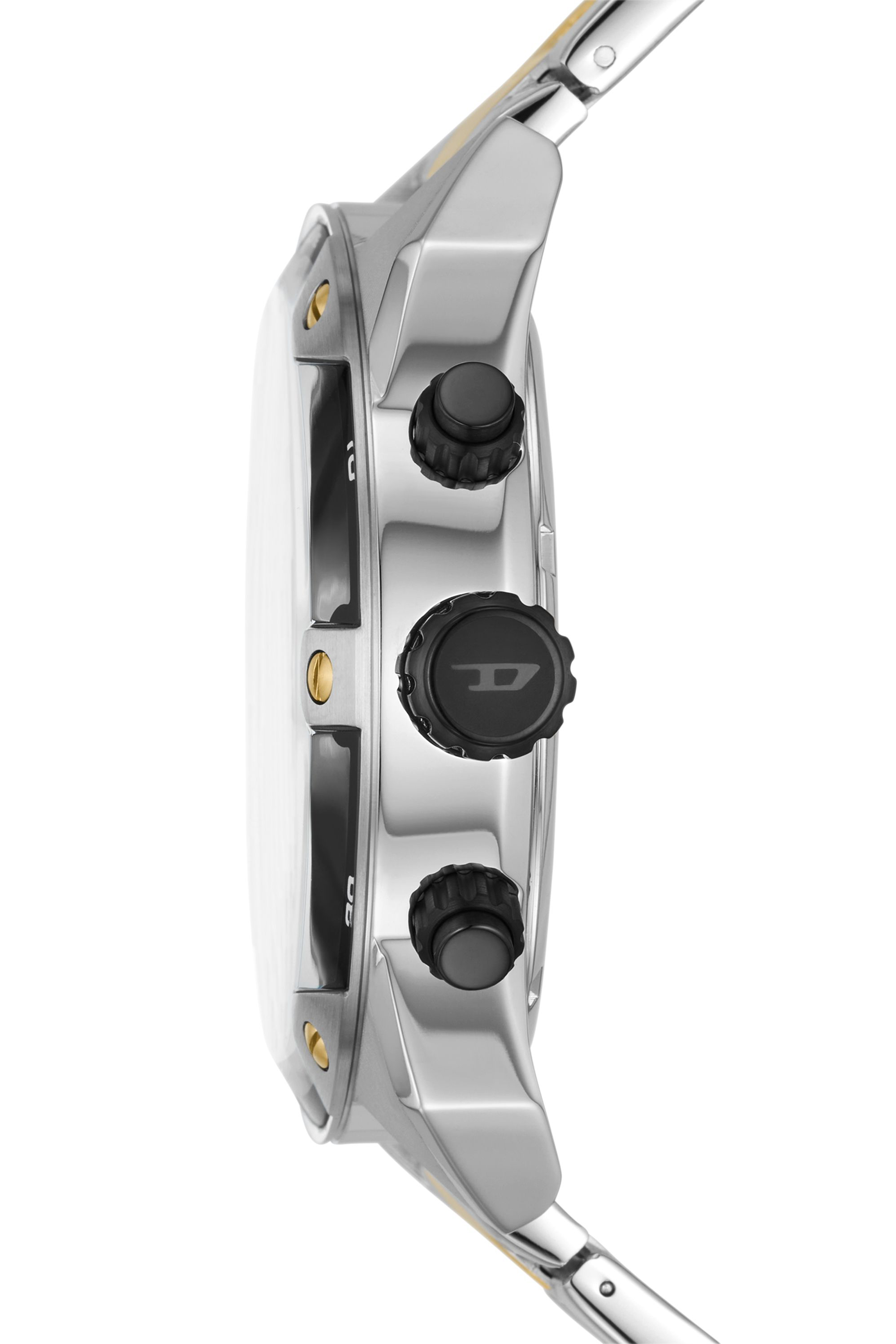 Diesel - DZ4627, Man Spiked Stainless Steel Watch in Silver - Image 3
