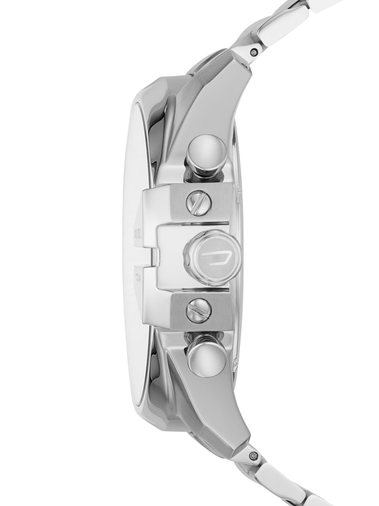 DZ4477 Herren: Silberfarbene Uhr mit Gliederarmband, 51 mm | Diesel