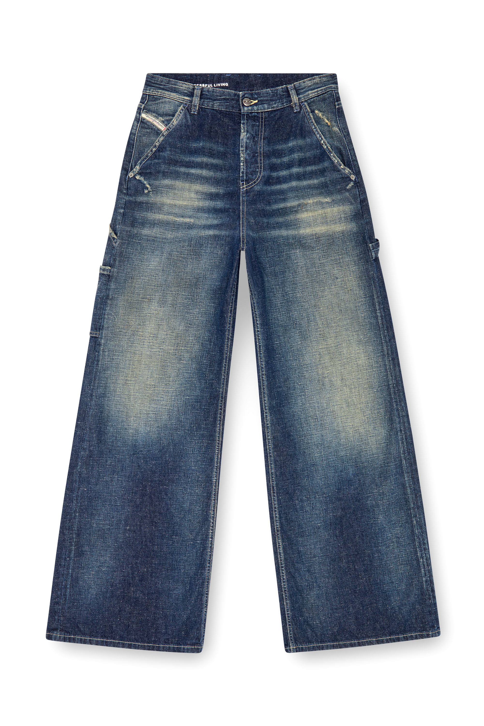 Diesel - Woman's Straight Jeans 1996 D-Sire 09J91, Dark Blue - 3