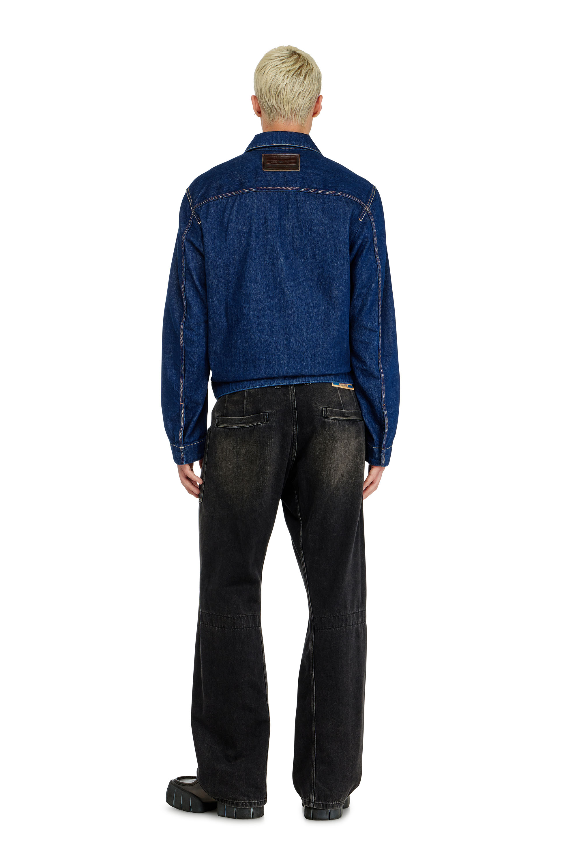 Diesel - Herren Relaxed Jeans D-Zeta 09J96, Schwarz/Dunkelgrau - 3