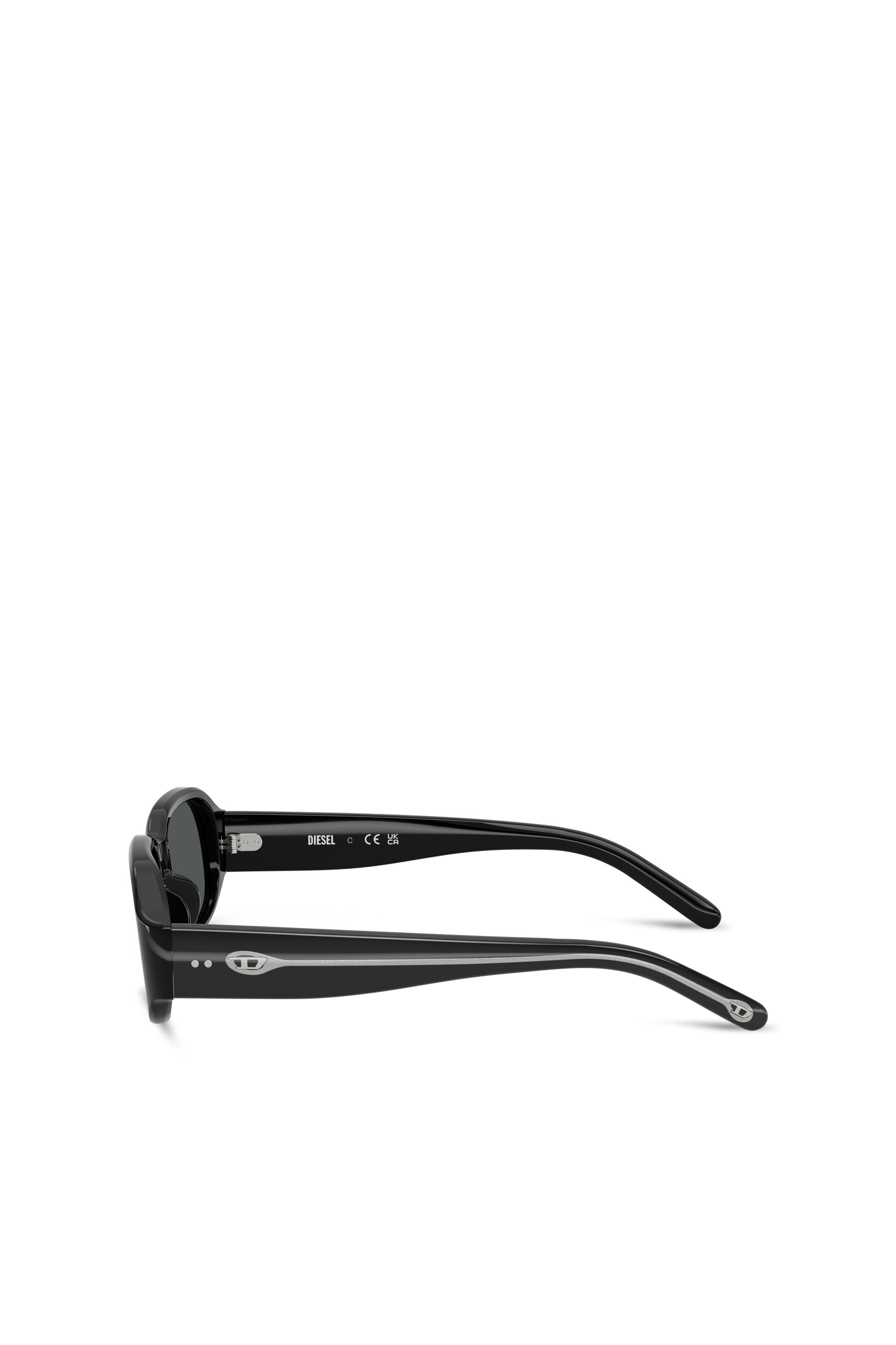 Diesel - 0DL2009U, Unisex Rechteckige Sonnenbrille in Schwarz - 5