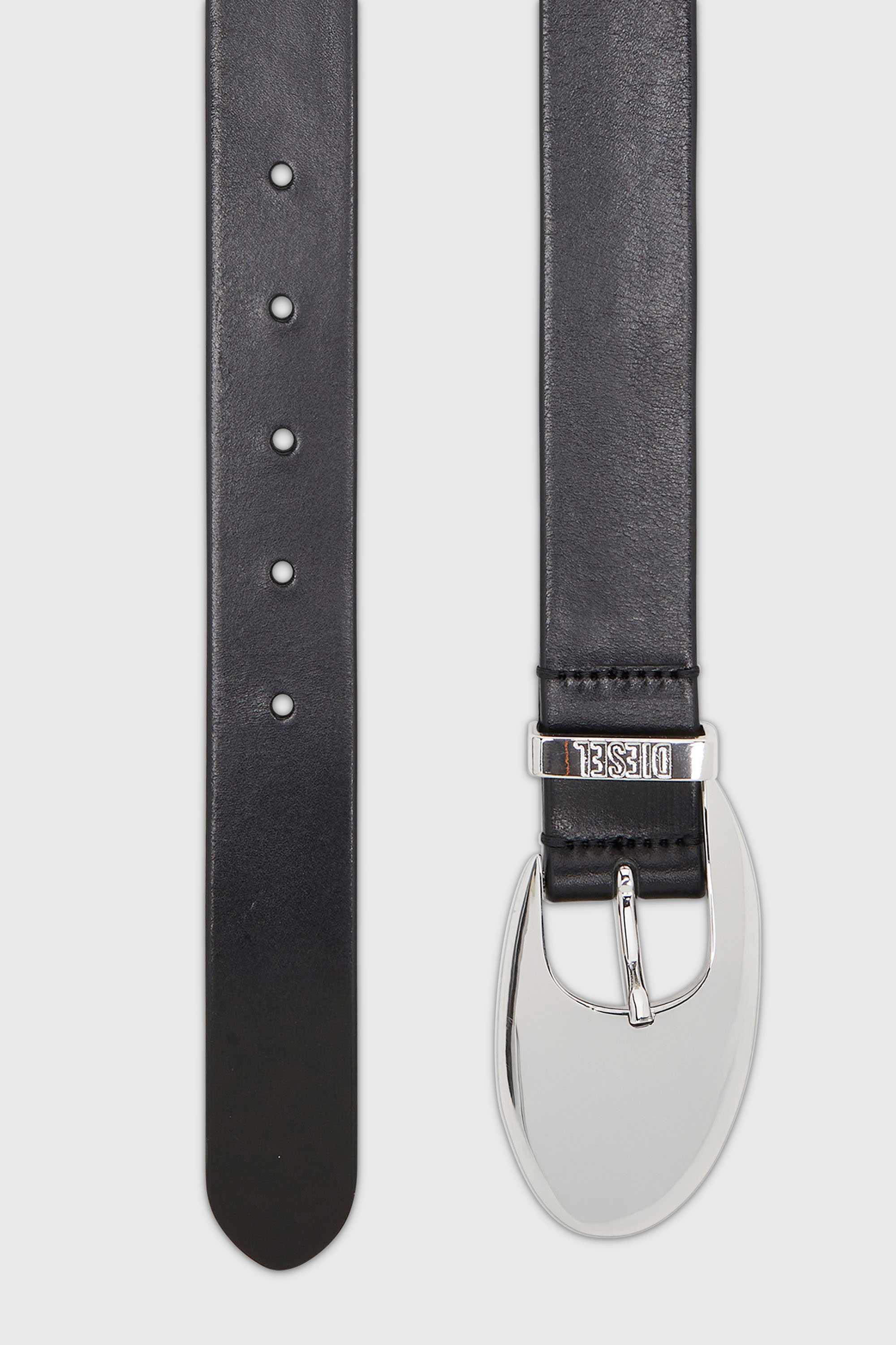 Diesel - B-ROP 30, Damen 3 cm G&uuml;rtel aus Pull-up-Leder mit D-Schlie&szlig;e in Schwarz - 2
