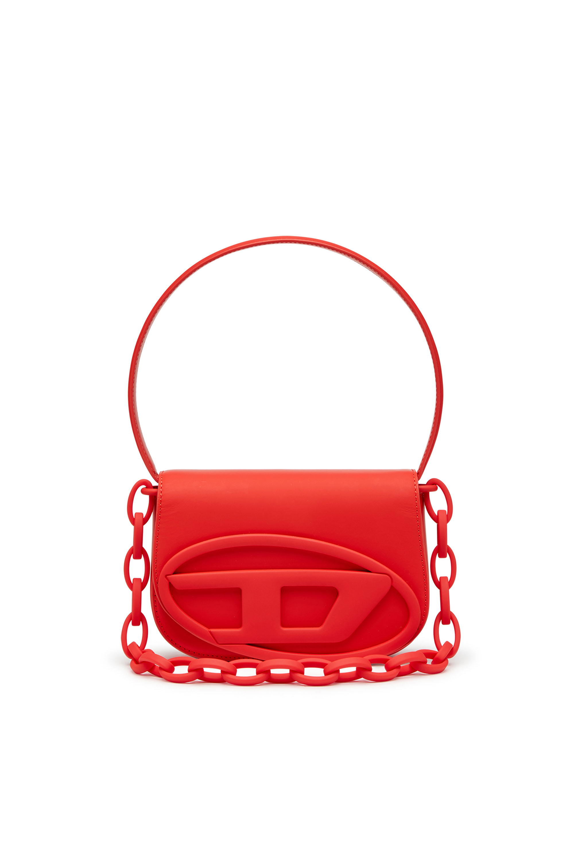 Diesel - 1DR, Damen 1DR-Ikonische Schultertasche aus mattem Leder in Rot - 1