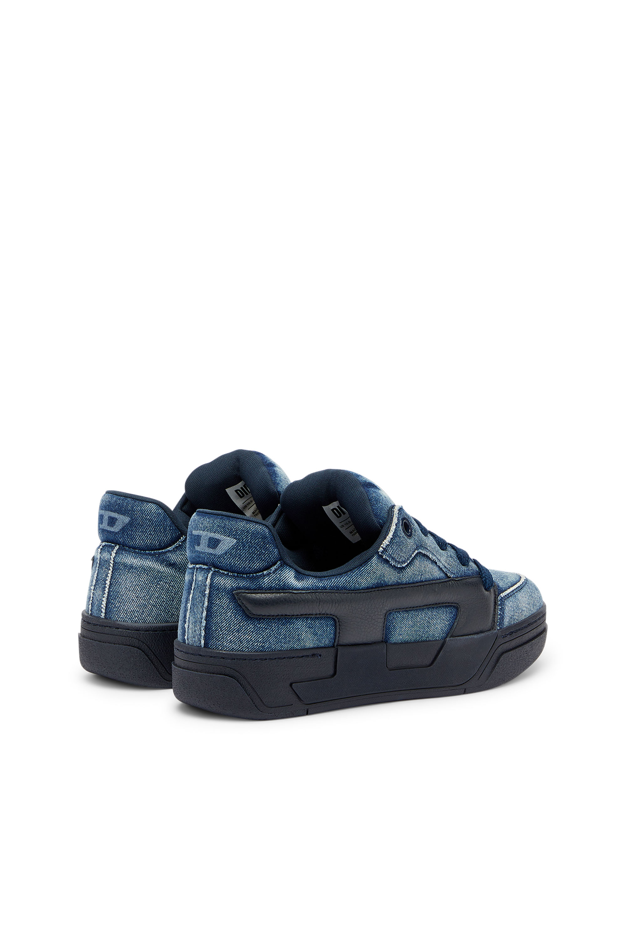 Diesel - S-D-OLLIE LOW, Herren S-D-Ollie &ndash; Sneakers aus gewaschenem, ausgefranstem Denim in Blau - 3