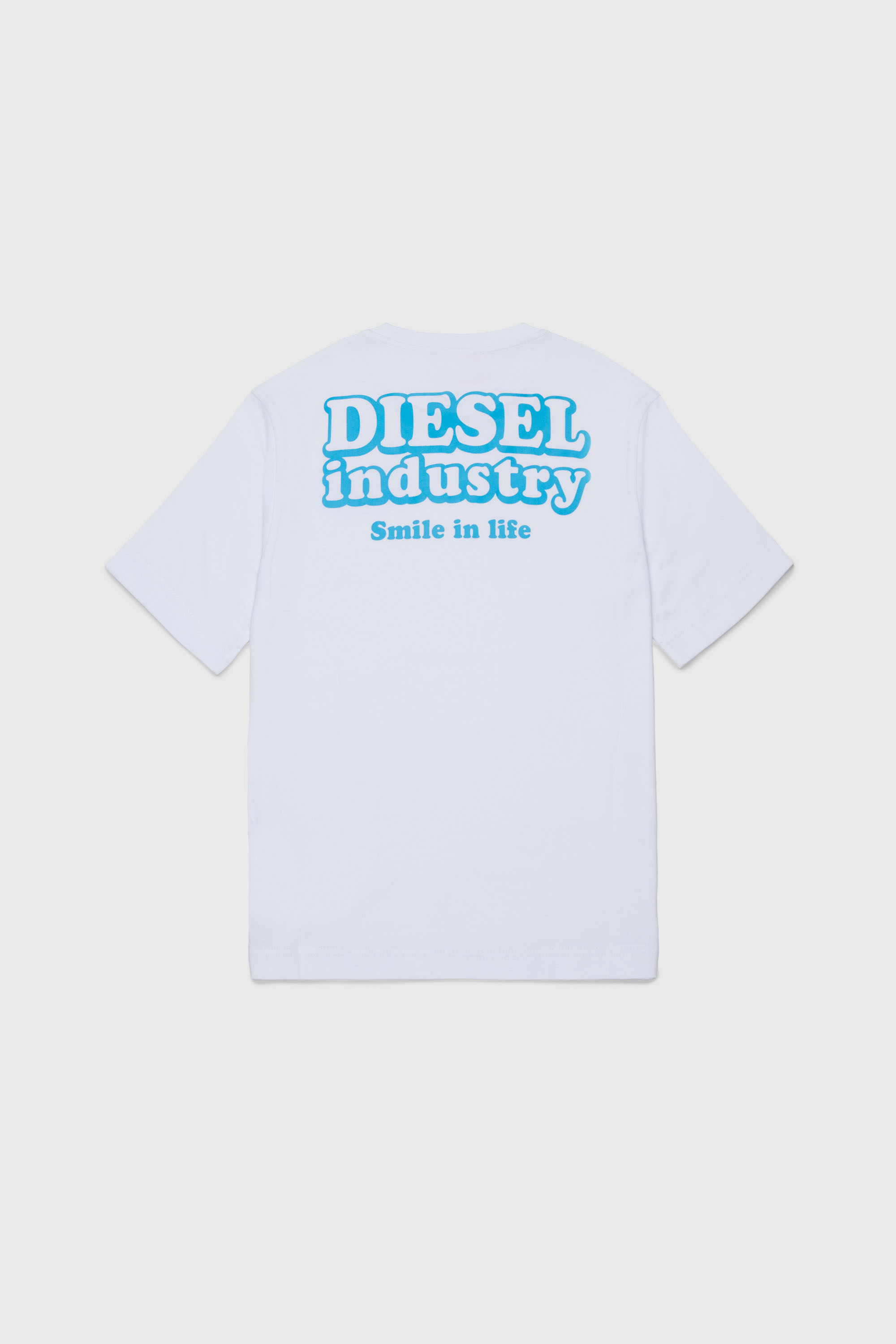 Diesel - TLODIM OVER, Herren T-shirt mit Diesel Industry Print in Wei&szlig; - 2