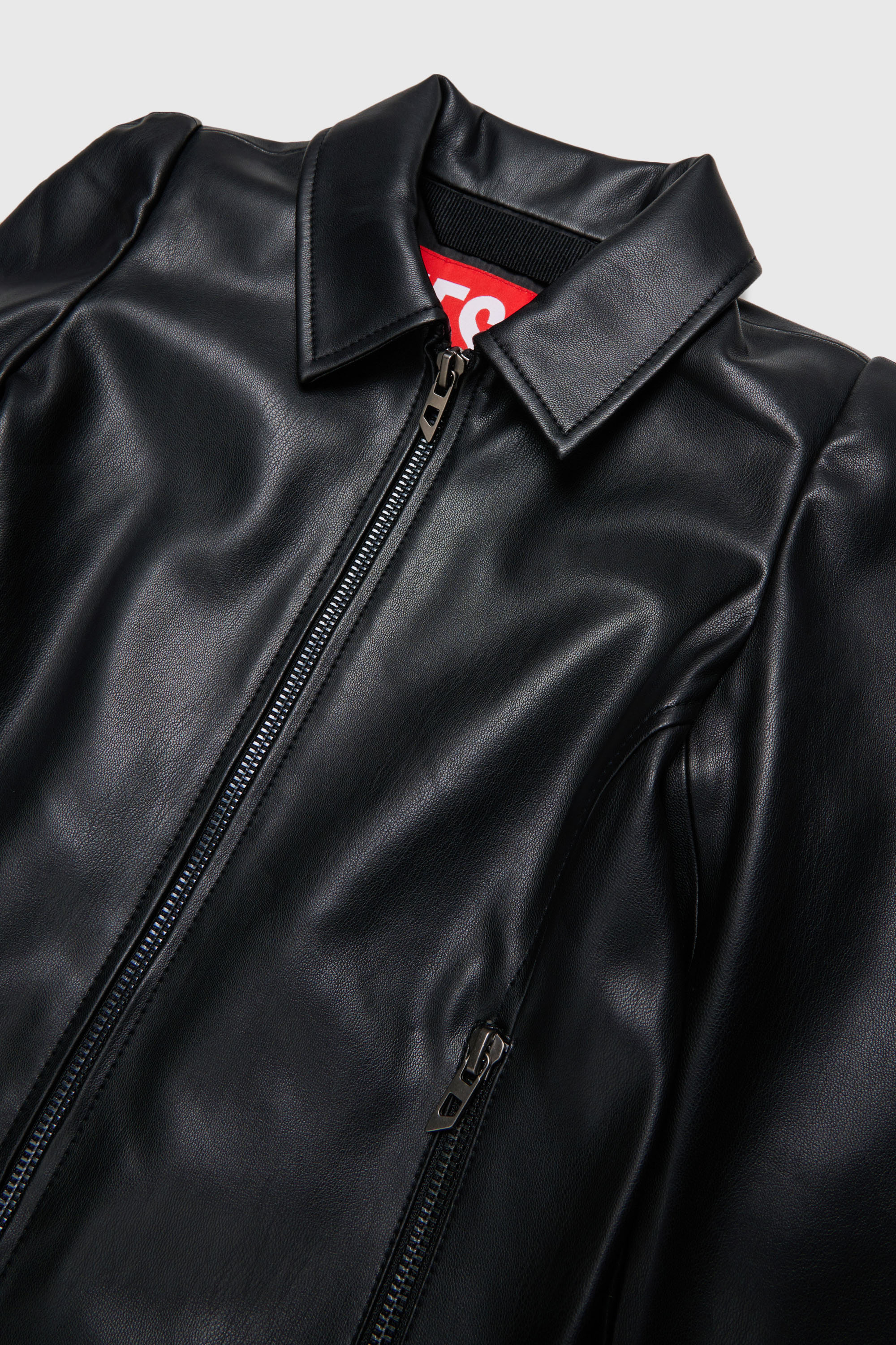 Diesel - JENNY, Damen Overshirt aus beschichtetem Gewebe in Schwarz - 3