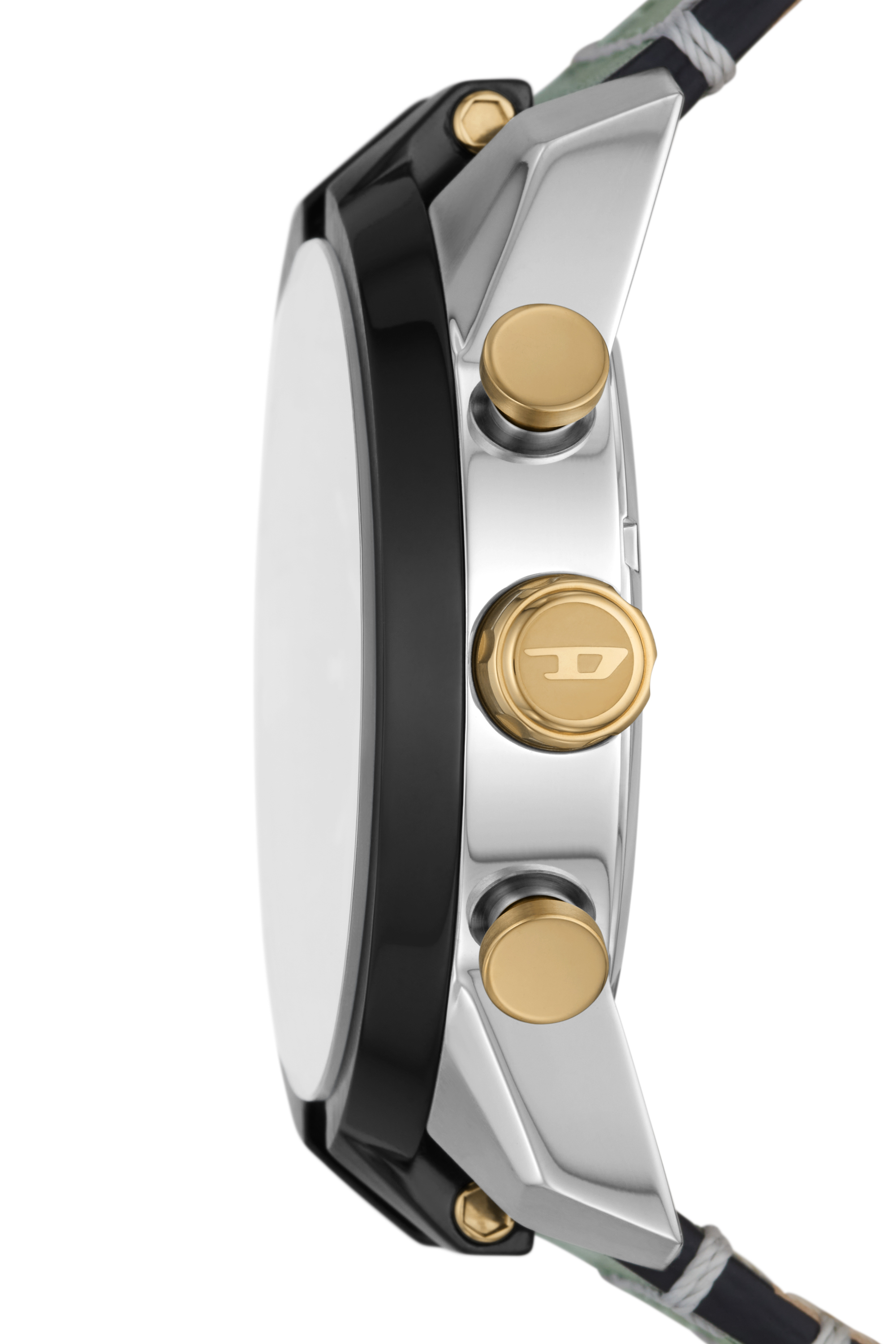 Diesel - DZ4588, Herren Split-Armbanduhr aus gr&uuml;nem Leder in Gr&uuml;n - 3