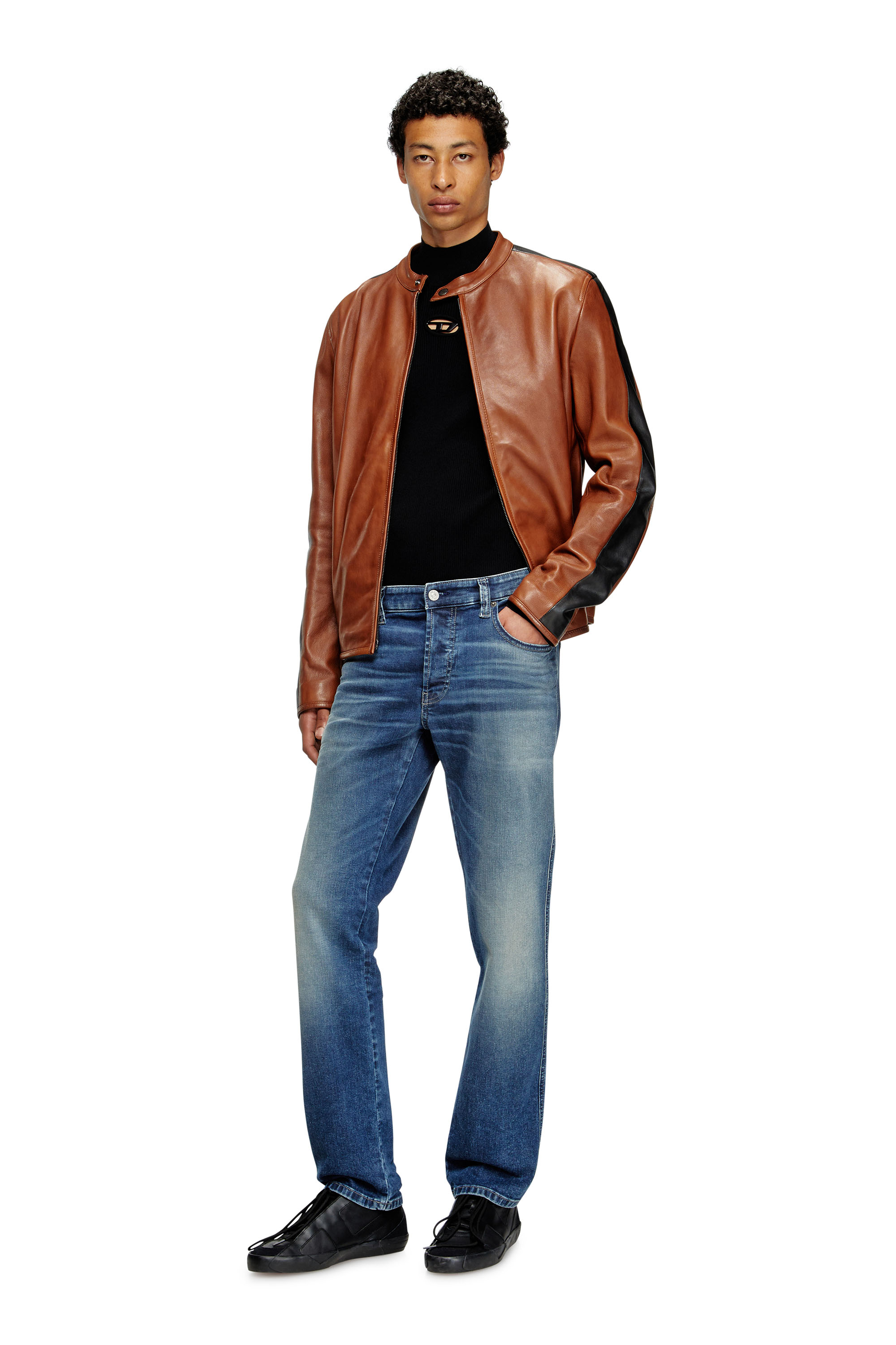 Diesel - S-SLANTE-D LOW, Herren S-Slante-D-Sneaker aus Wildleder und Leder mit D-Logo in null - 2