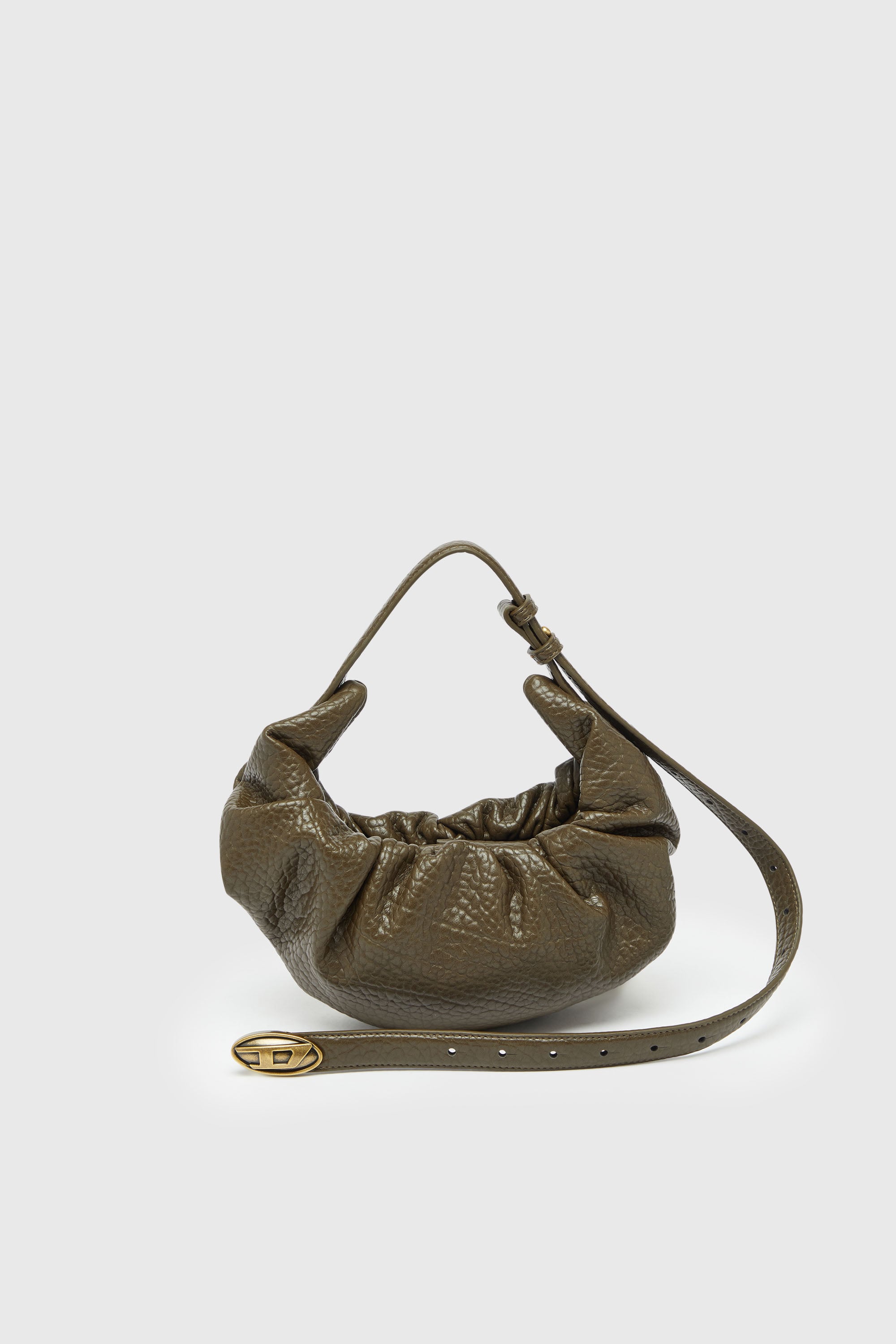 Diesel - GRAB-D HOBO S, Damen Grab-D- Kleine Hobo-Bag mit Bubble-Struktur in Braun - 1