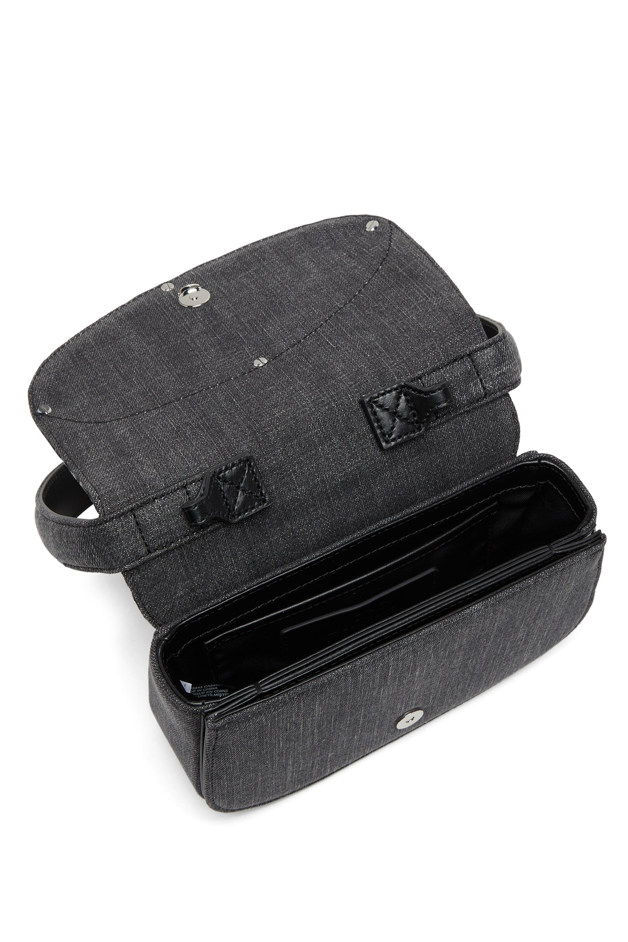 Diesel - 1DR, Damen 1DR Shoulder Bag - Ikonische Schultertasche aus wattiertem Denim in Schwarz - 3