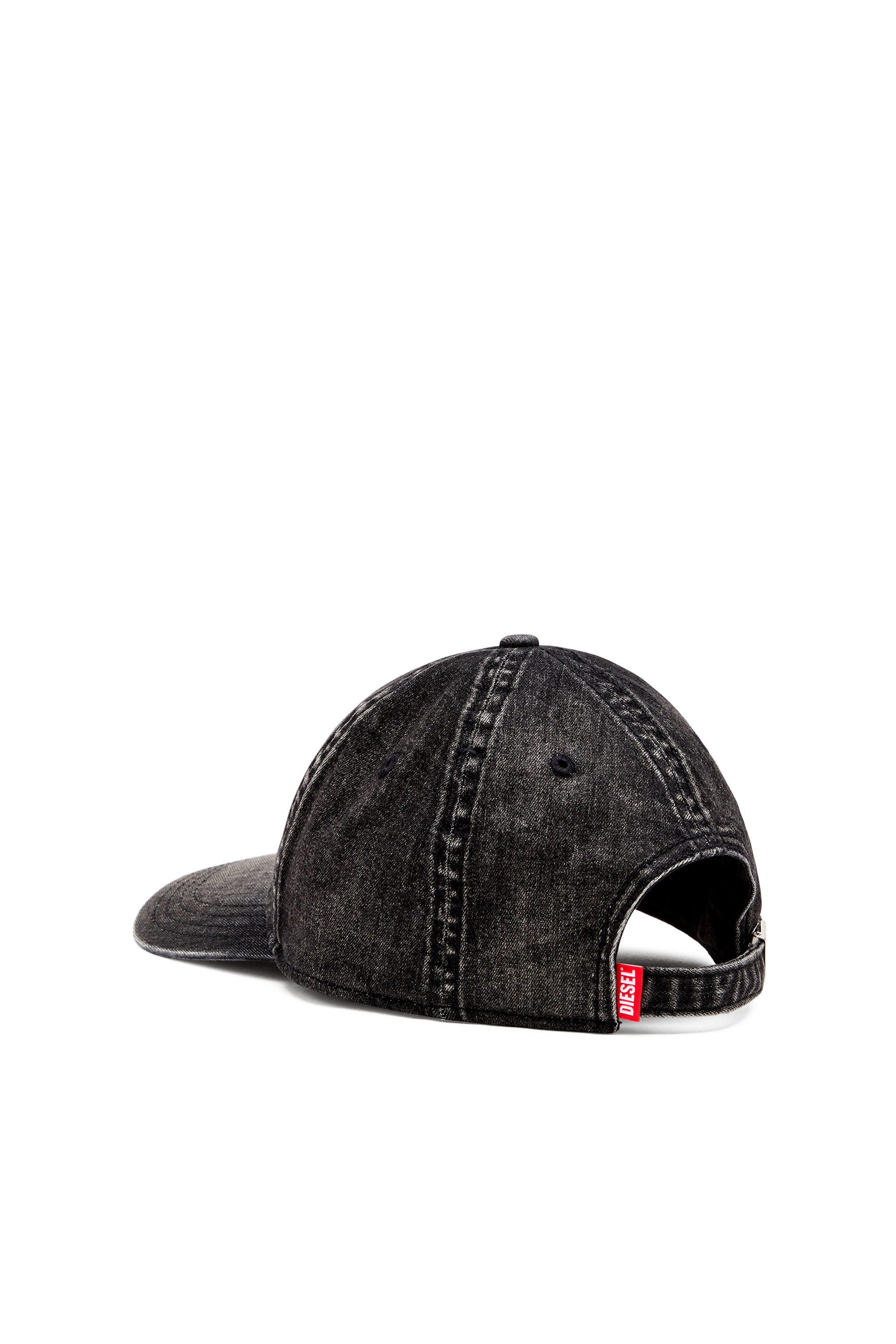 Diesel - C-GABLE-BLACK, Herren Leichtes schwarzes Cap aus Stretch-Denim in Schwarz - 3