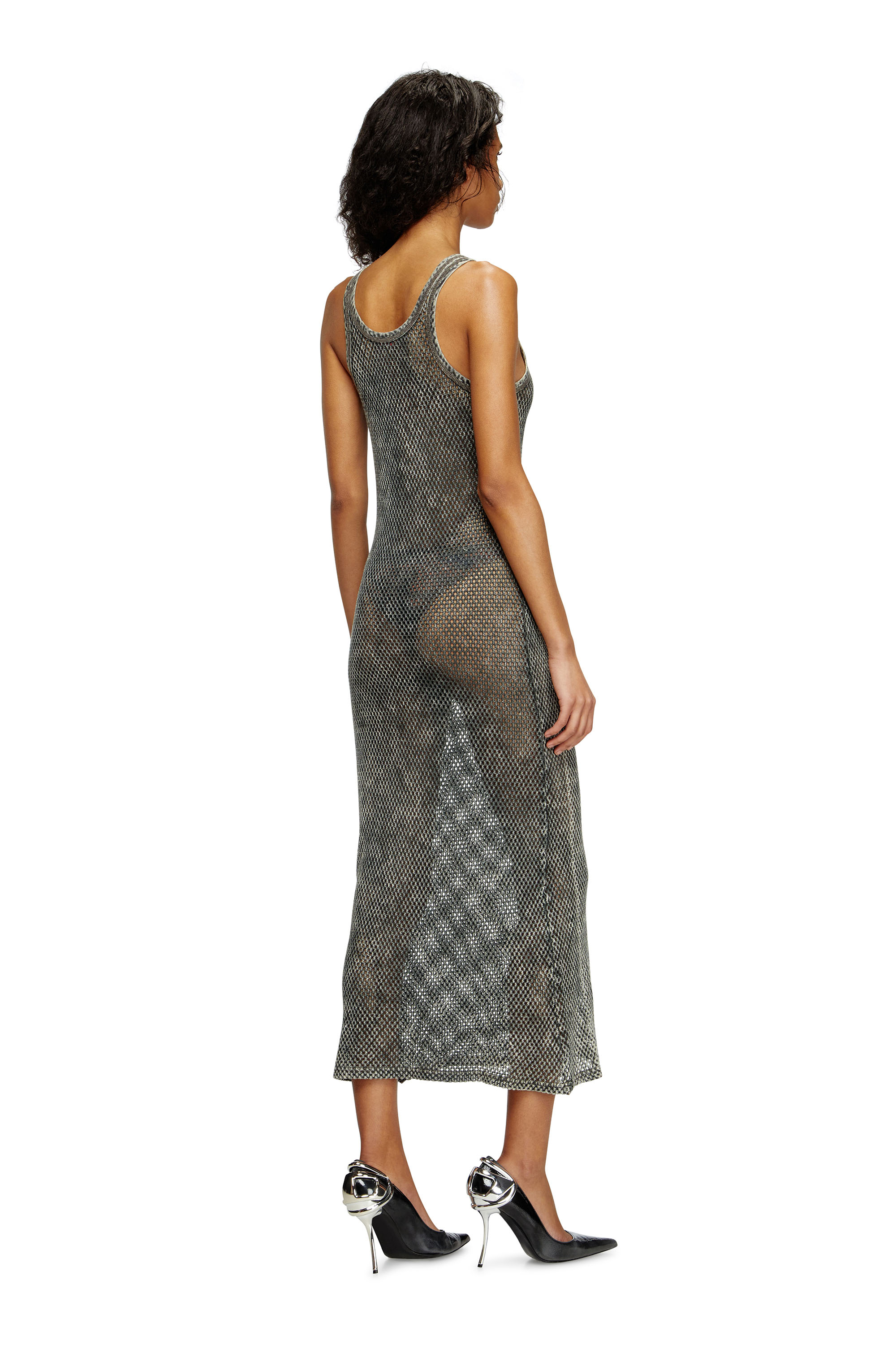 Diesel - MAEVE-UTLT, Damen Strand-Cover-up aus Mesh in Braun - 2