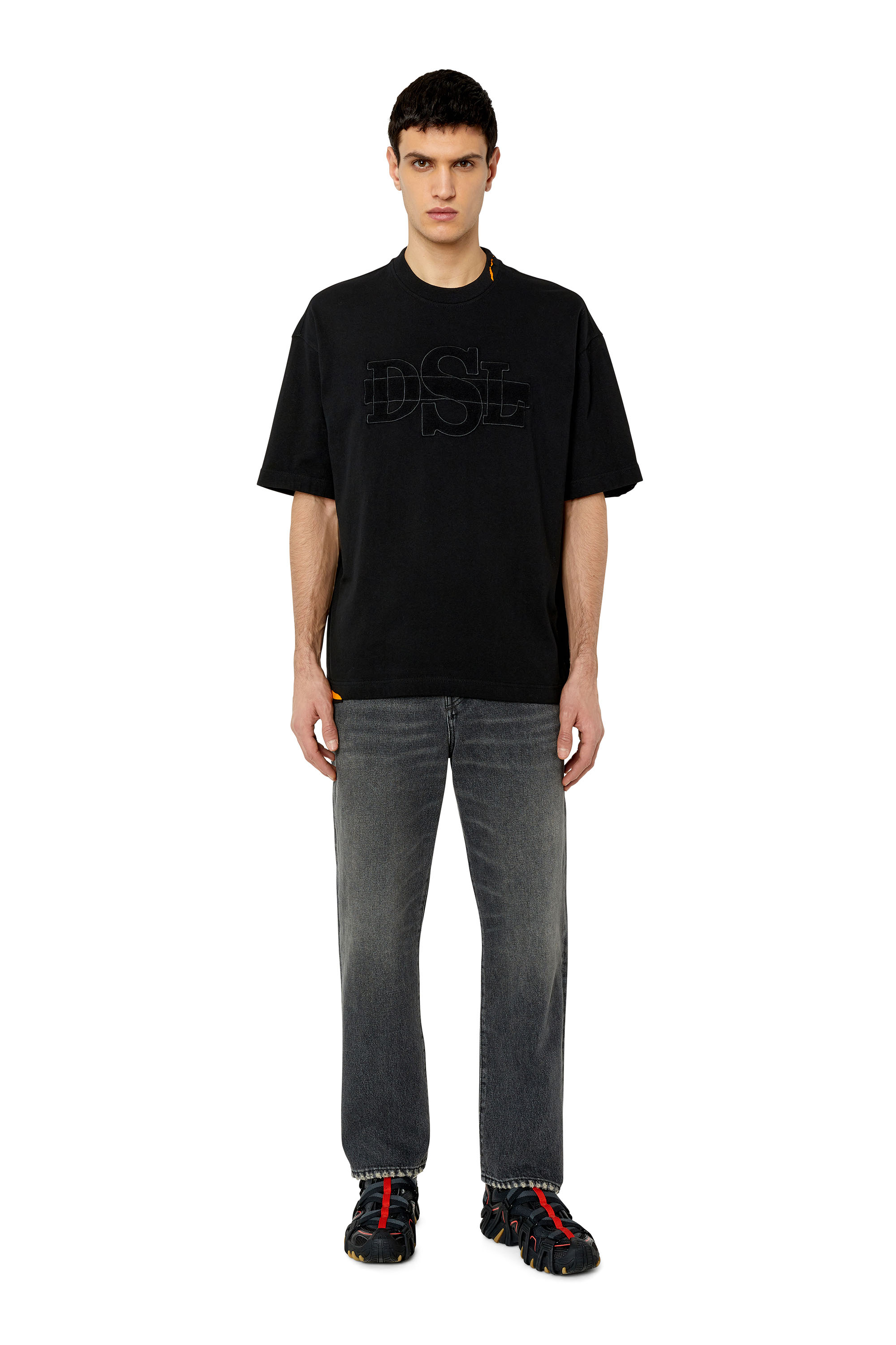 Diesel - 2020 D-Viker 007K8 Straight Jeans, Schwarz/Dunkelgrau - Image 4