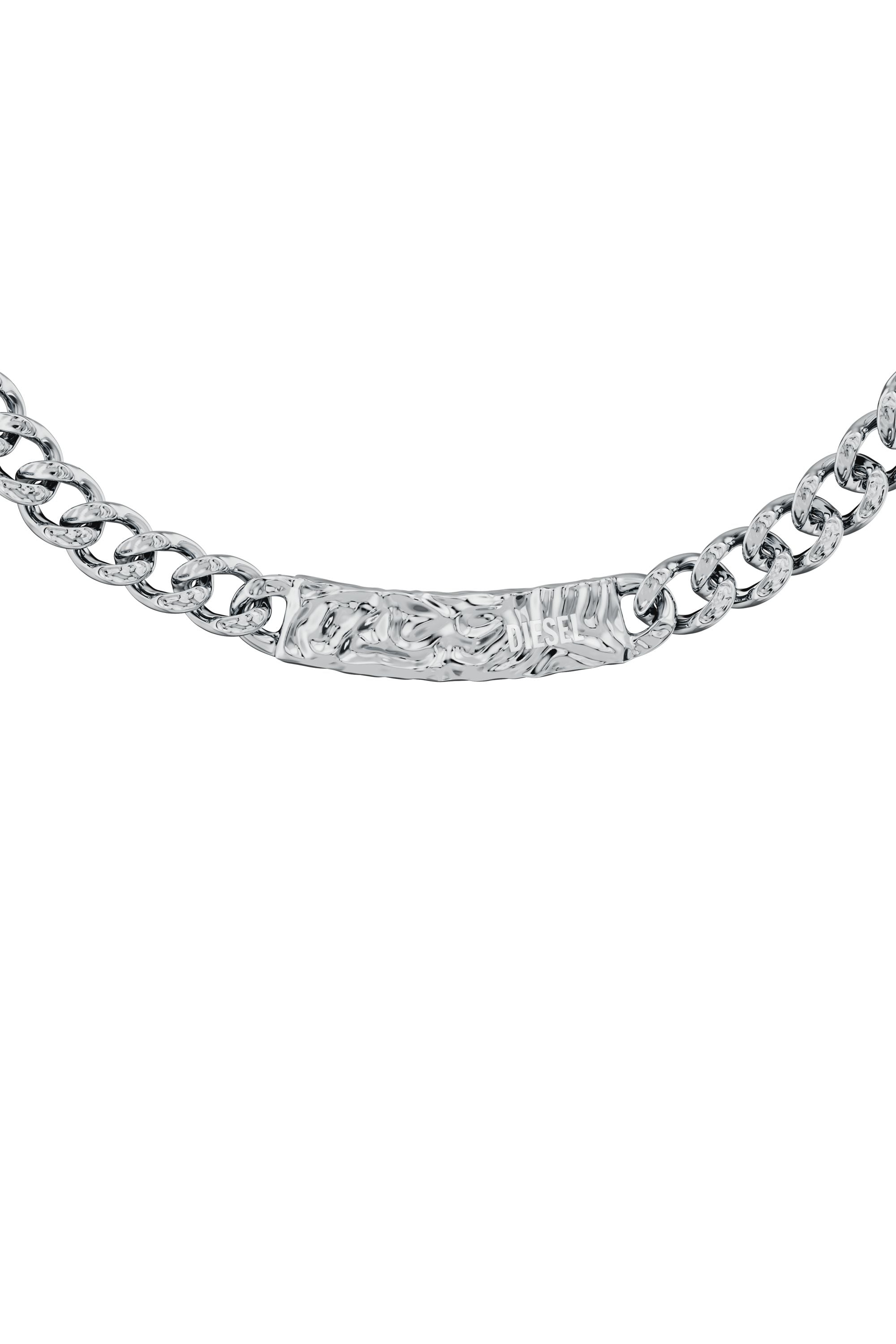 Diesel - DX1733040, Unisex Kettenhalskette aus Edelstahl in Silber - 2