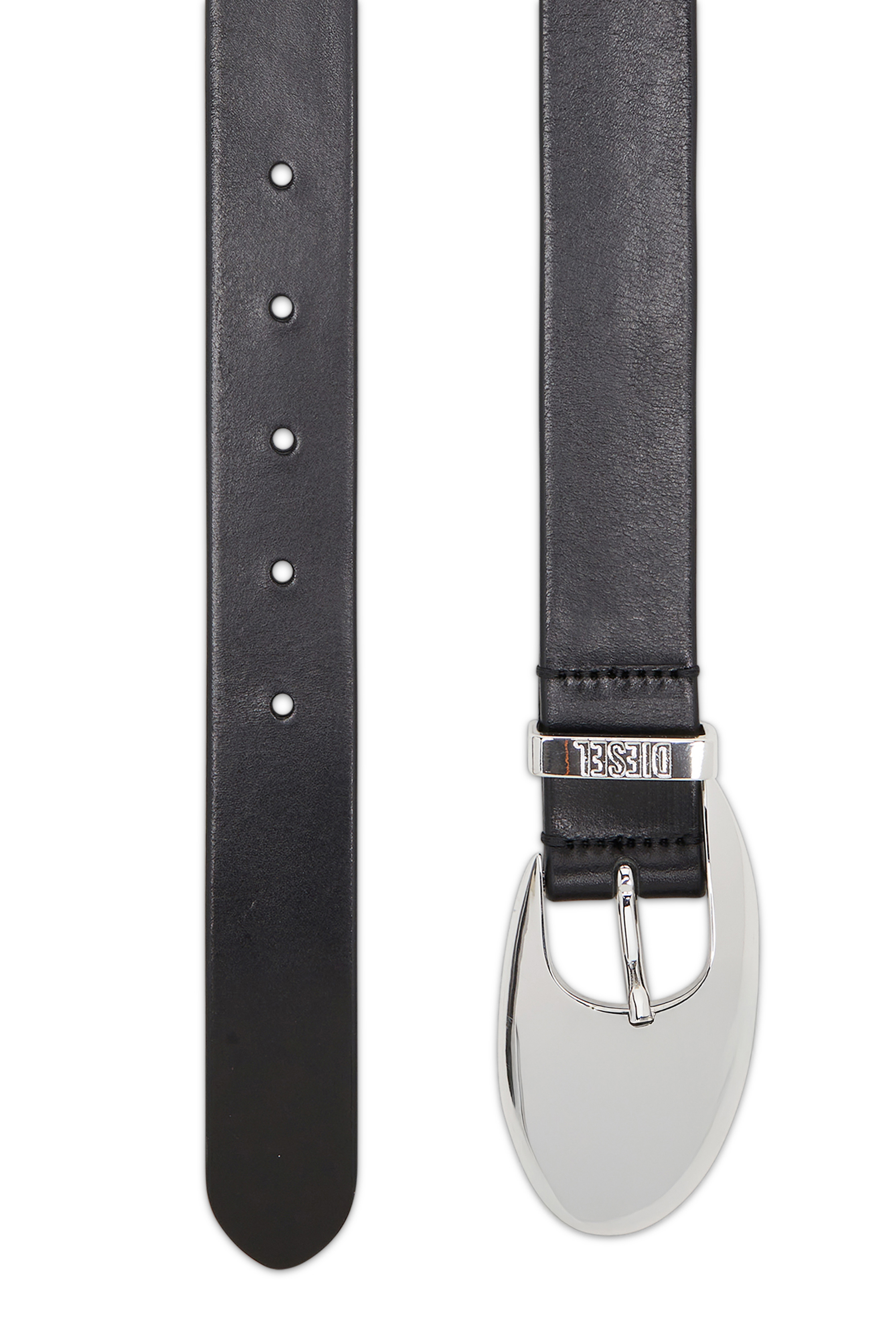 Diesel - B-ROP 30, Damen 3 cm G&uuml;rtel aus Pull-up-Leder in Schwarz - 2