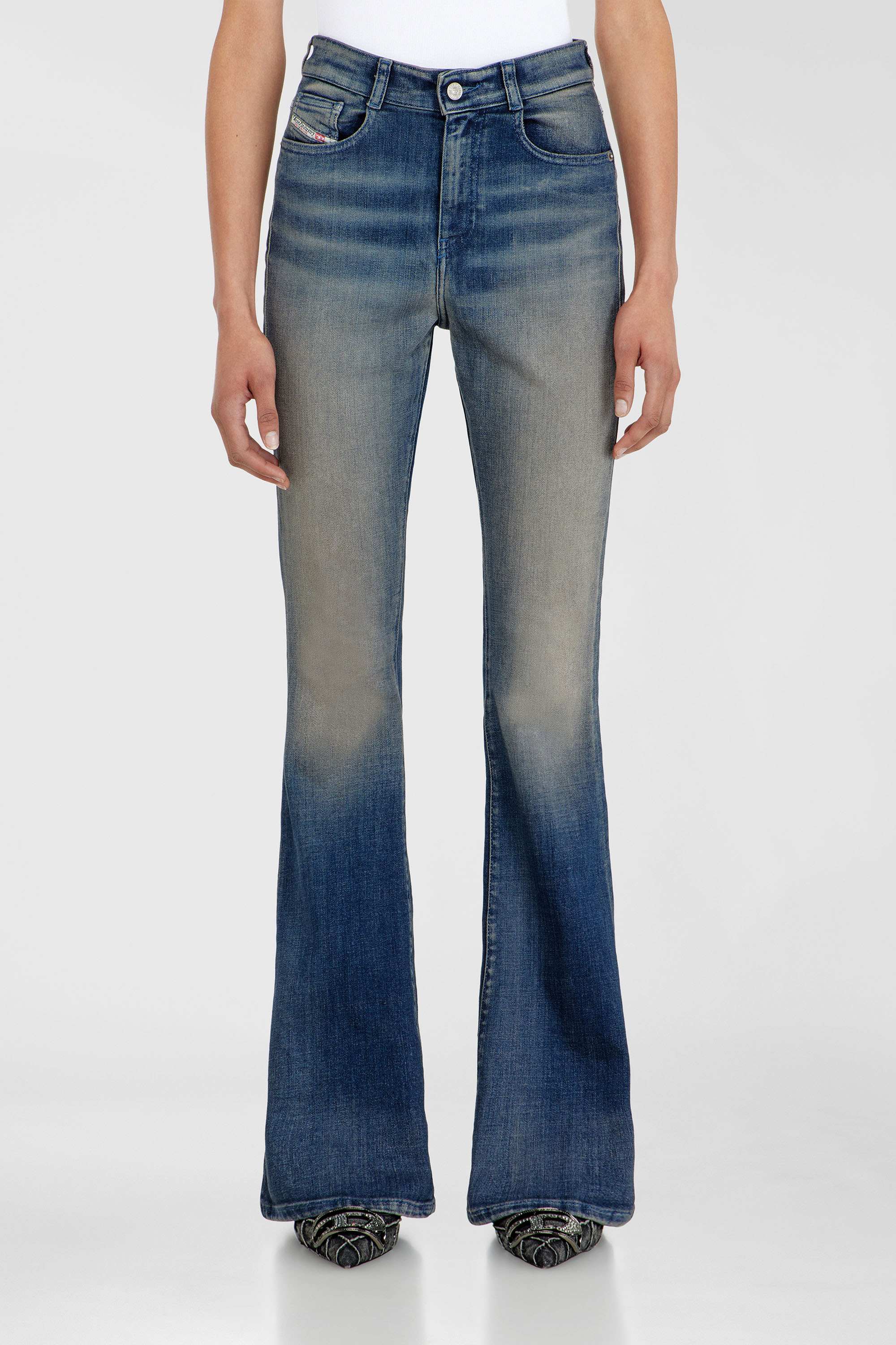 Diesel - Damen Bootcut Jeans 1973 D-Partt 09P67, Dunkelblau - 2