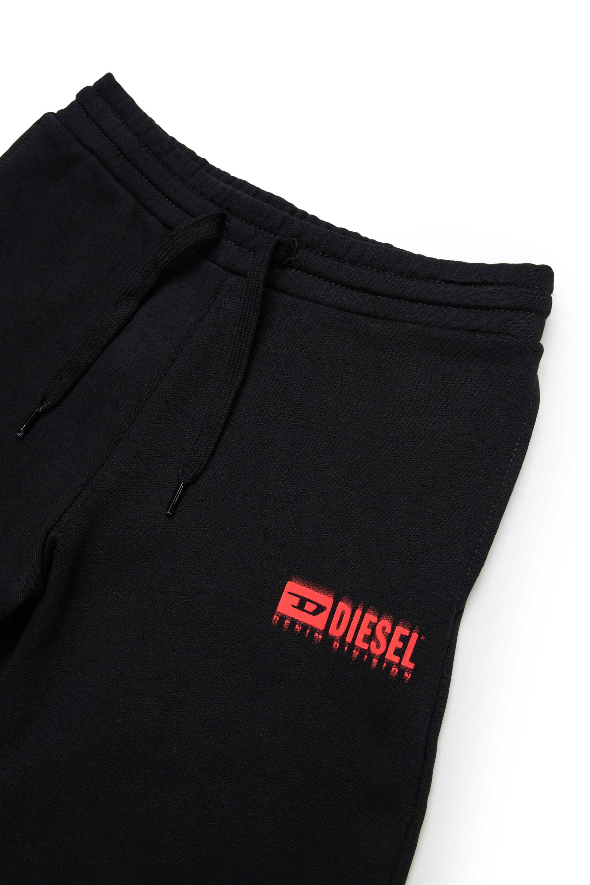 Diesel - PBASESHORT, Herren Sweatshorts mit Dégradé-Logo in Schwarz - 3