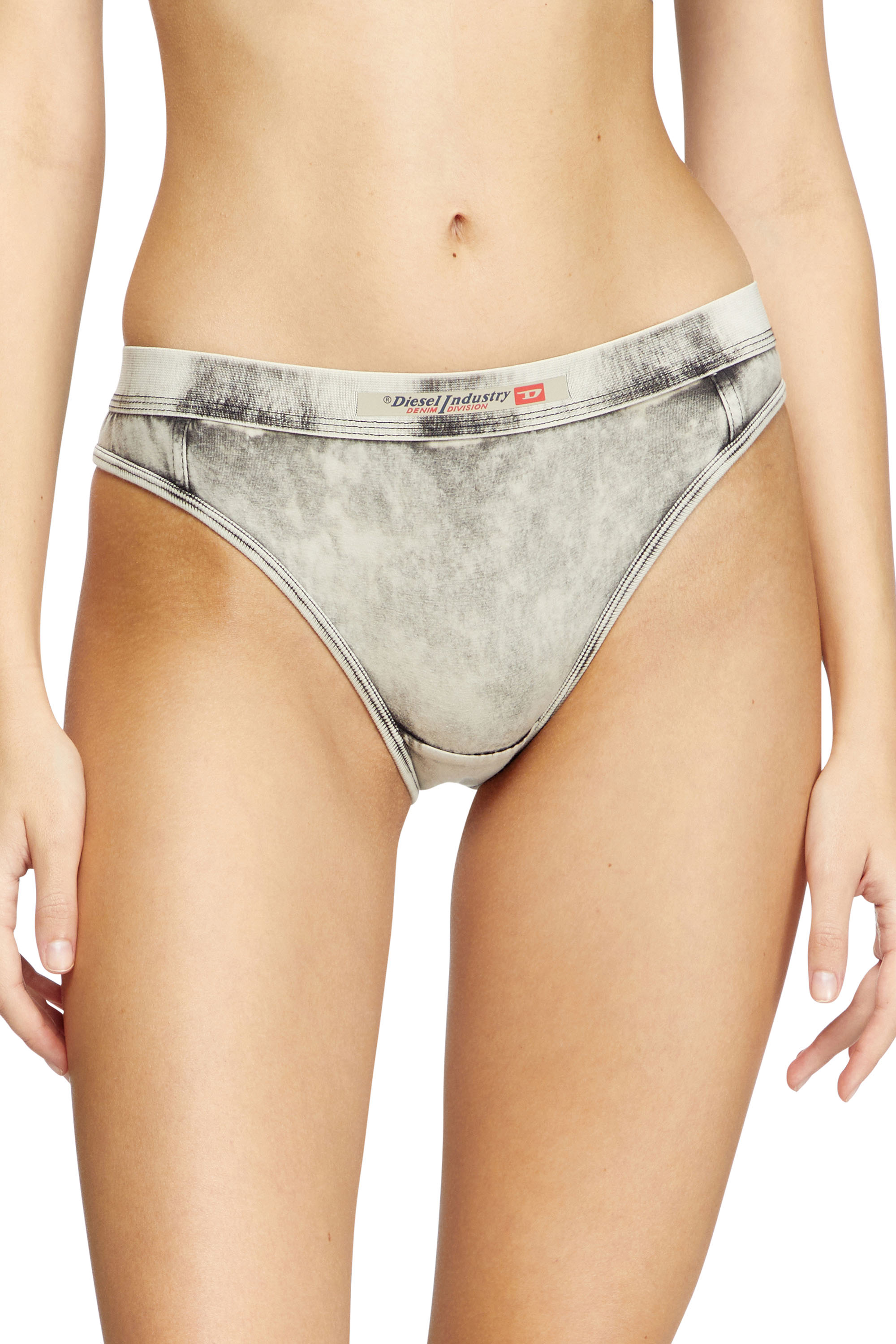 Diesel - CLODIA-DNM, Damen Briefs aus Jersey mit Denim-Effekt in Grau - 2