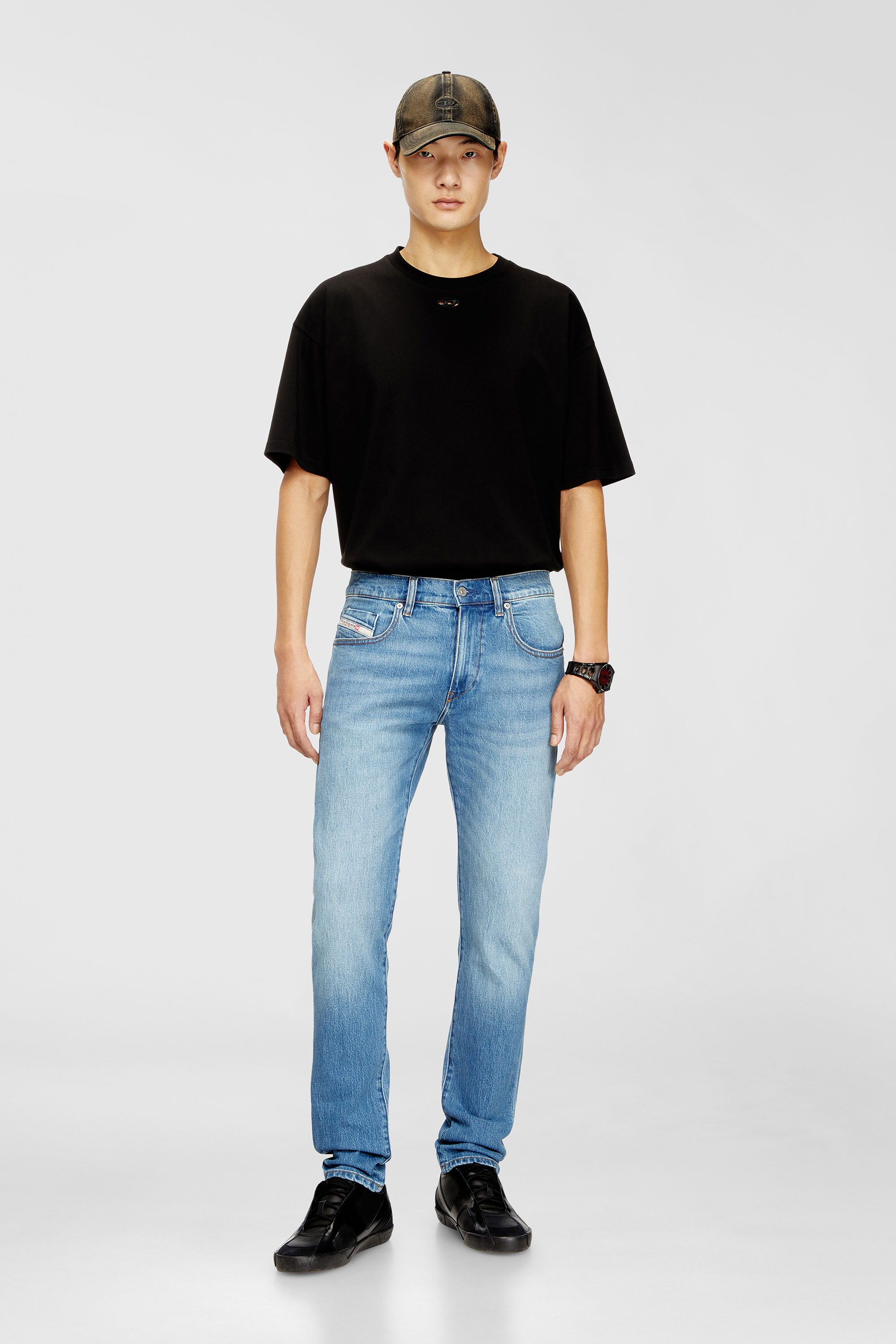 Diesel - Herren Slim Jeans 2019 D-Strukt 0ADBK, Hellblau - 1