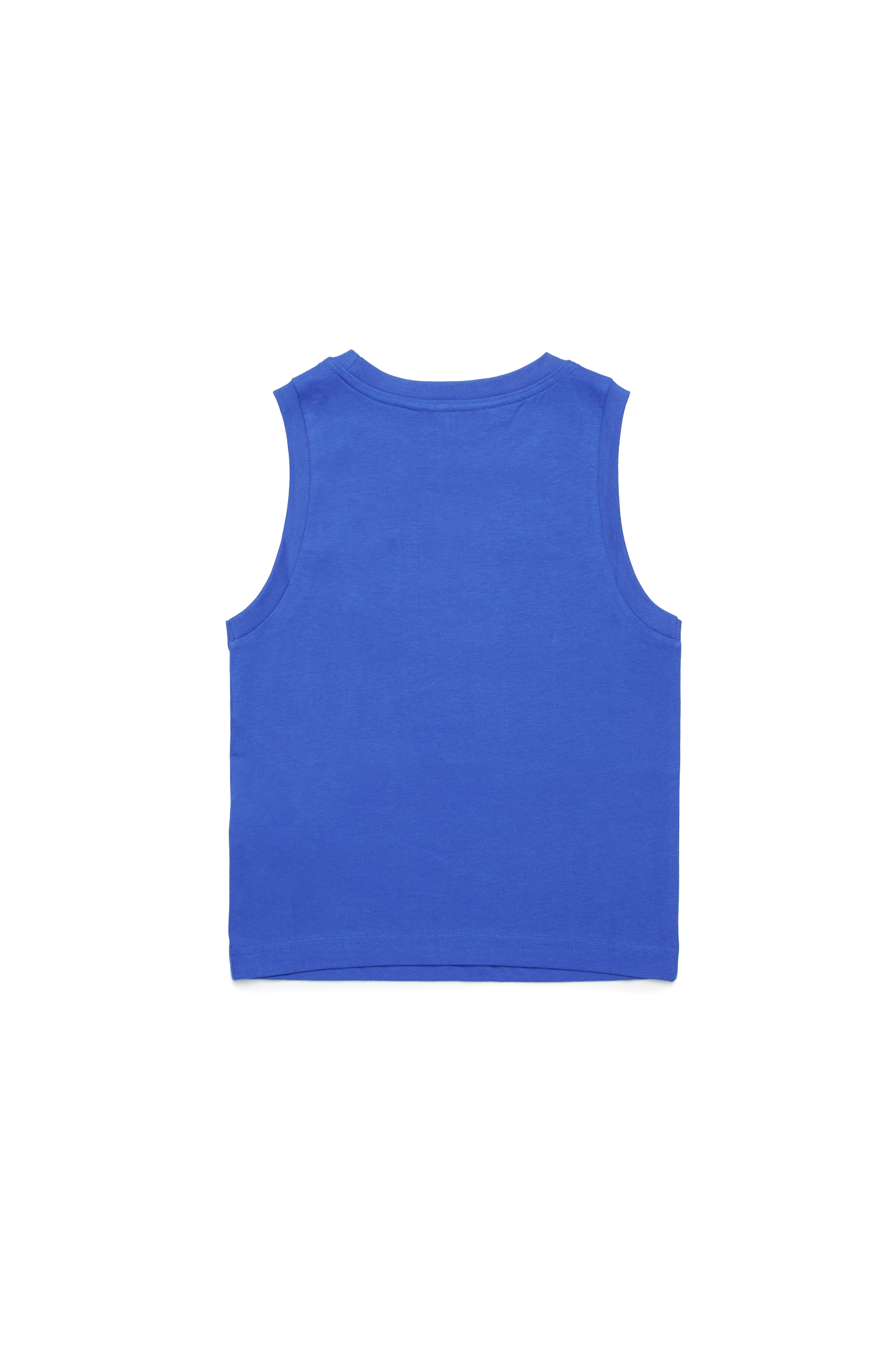 Diesel - MTDENP, Herren Tanktop mit neonfarbenem Palmen-Logo in Blau - 2