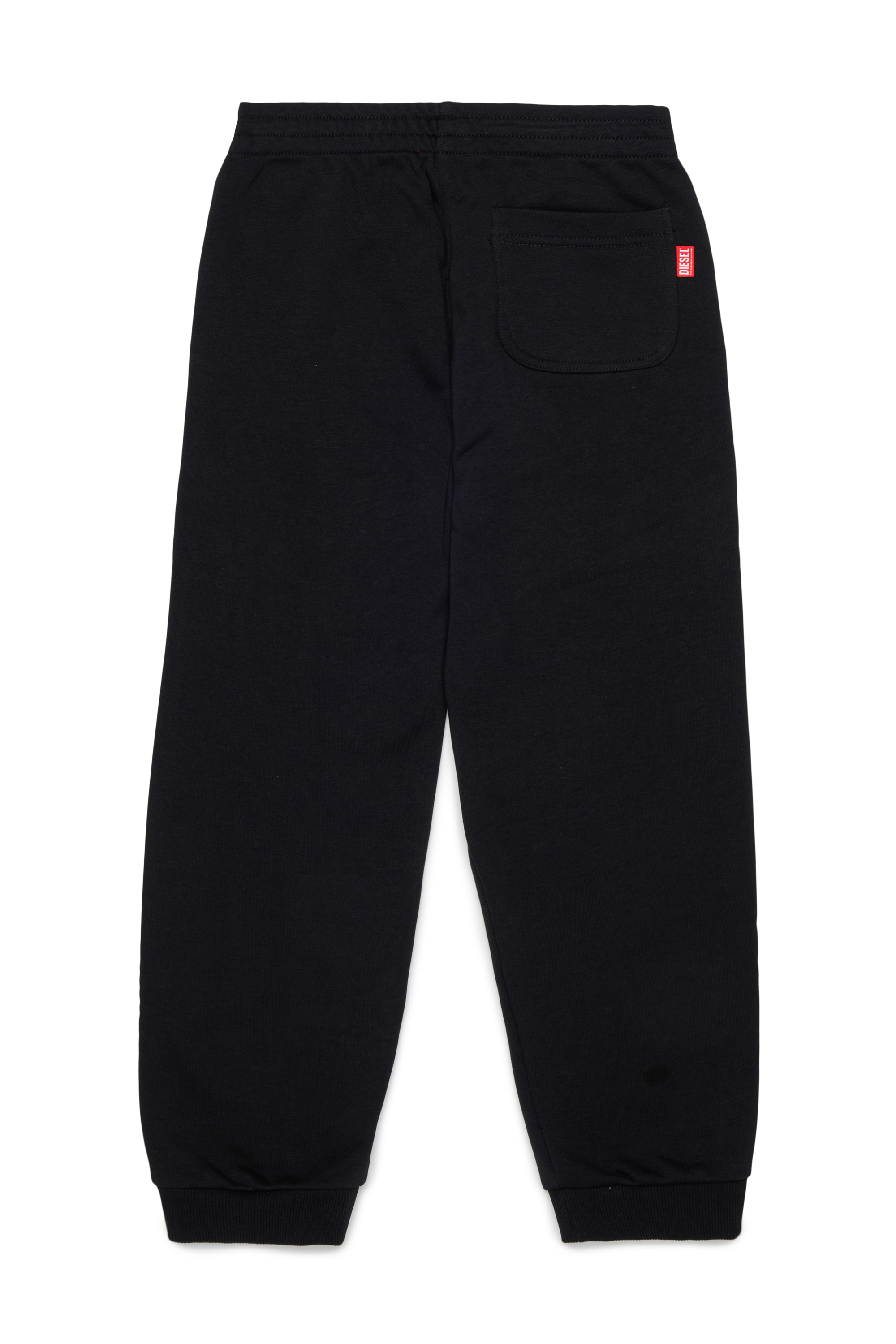 Diesel - PRES, Herren Sweatpants mit abgeschnittenem Logo-Print in Schwarz - 2