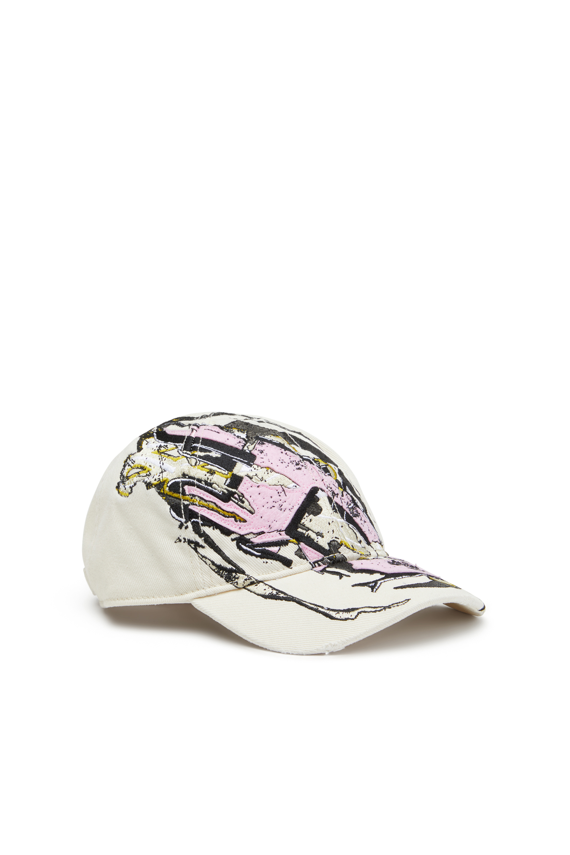 Diesel - C-EIFFEL, Herren Basecap mit auffälligem Oval D-Print in Weiß - 1