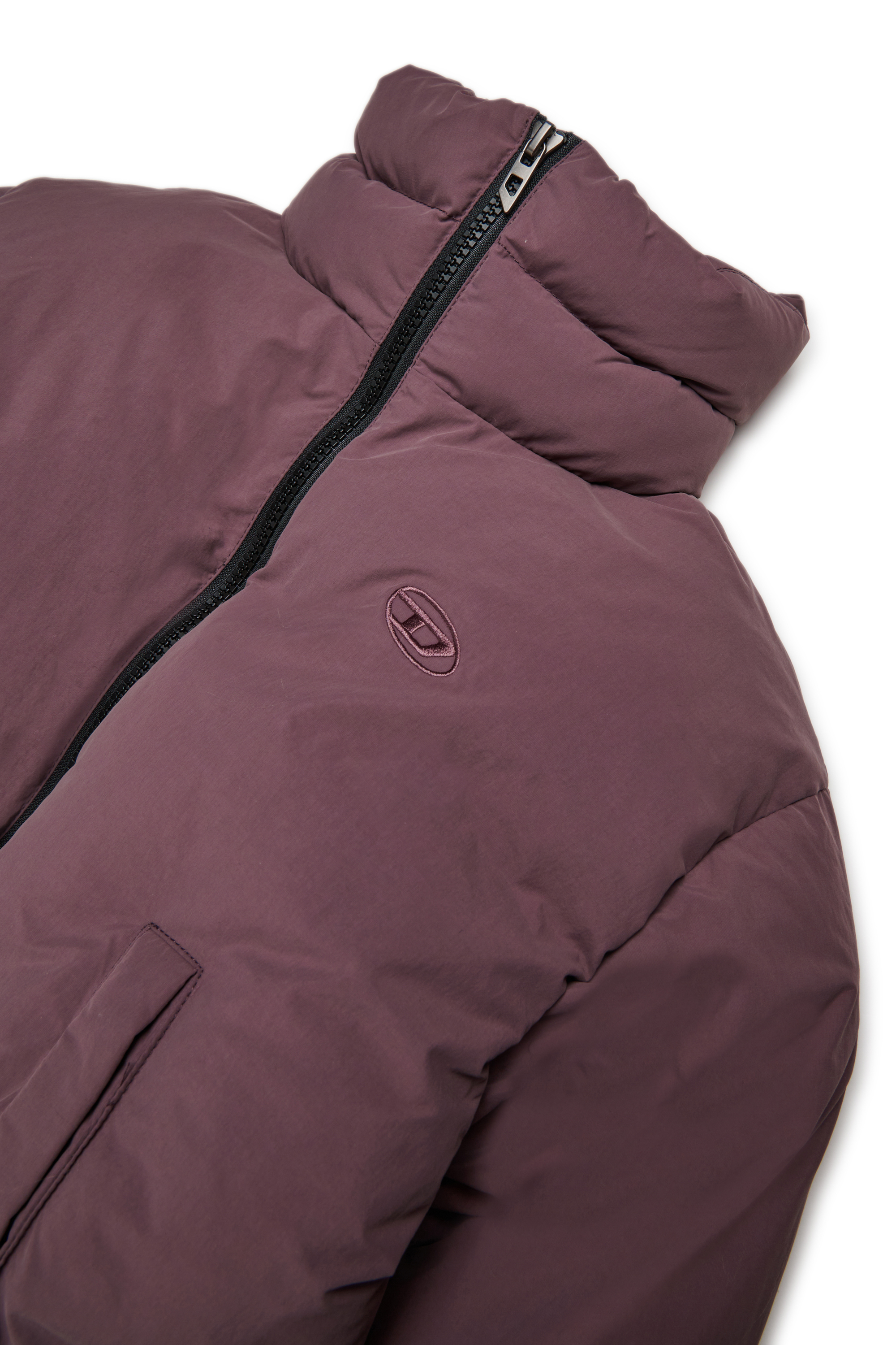 Diesel - JWRAVYS, Damen Nylon-Steppjacke mit Reißverschluss in Dunkelviolett - 3