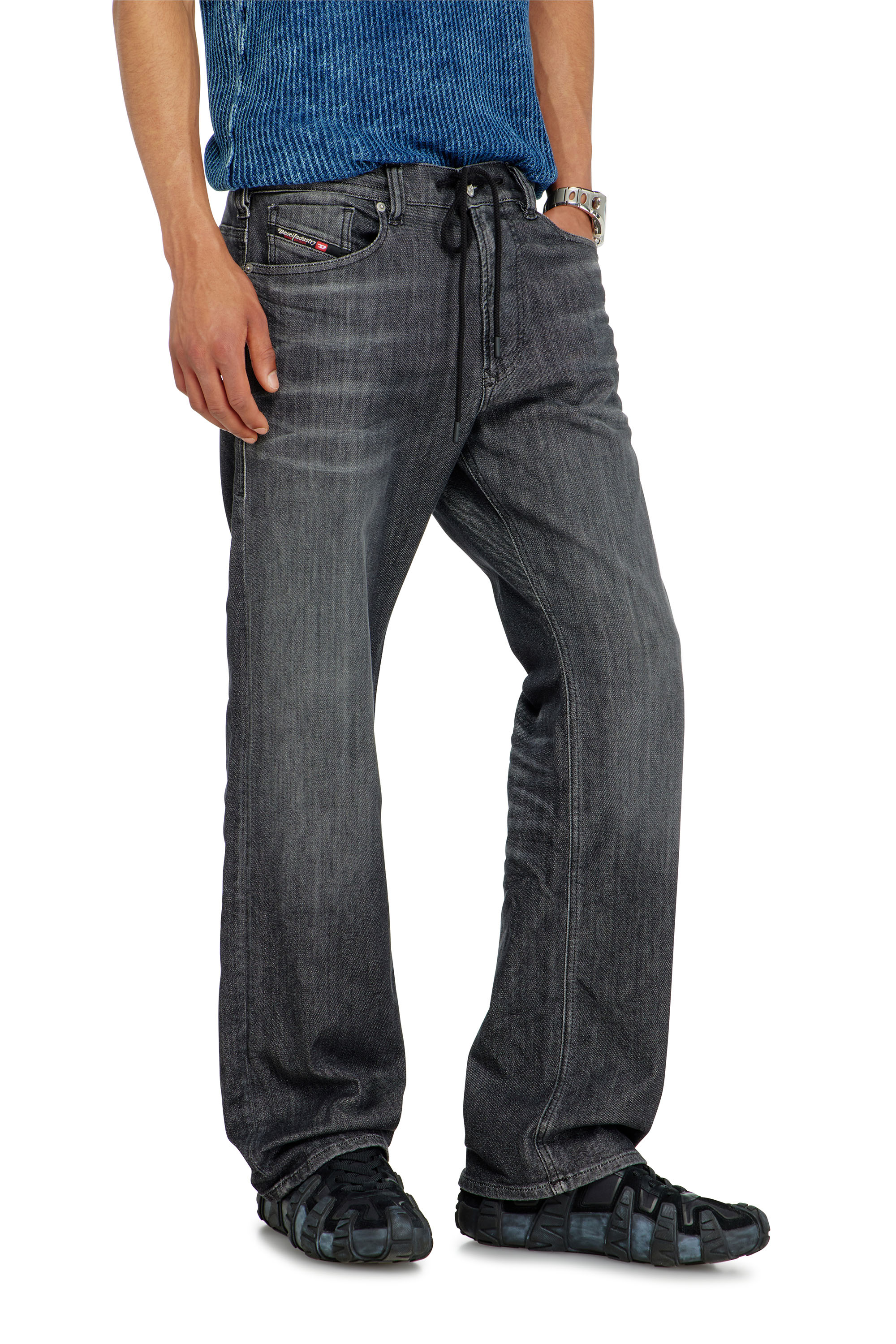 Diesel - Herren Relaxed 2080 D-Reel Joggjeans&reg; 09M66, Schwarz/Dunkelgrau - 5