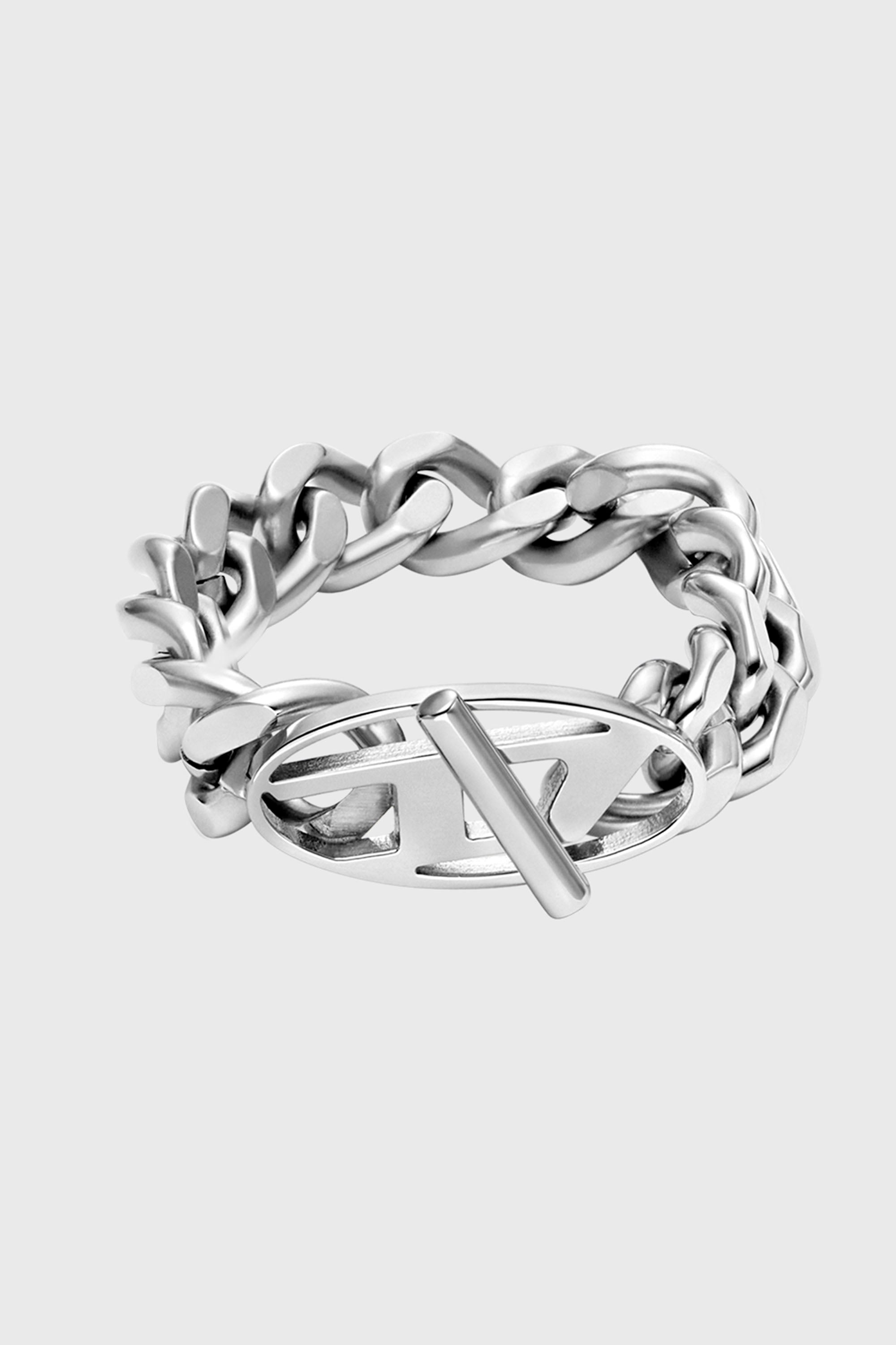 Diesel - DX1533040, Unisex Softer Kettenring aus Edelstahl in Silber - 2