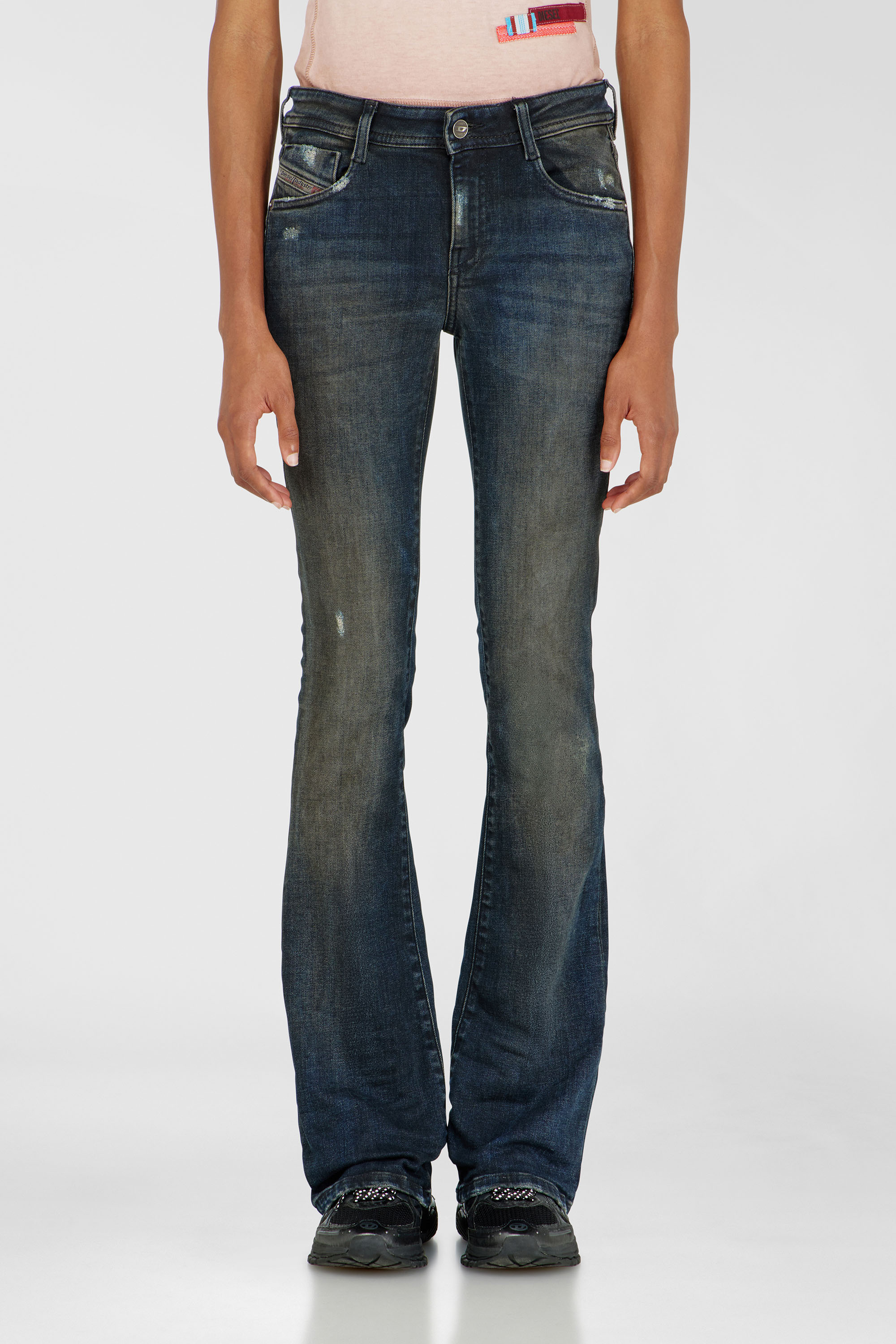 Diesel - Damen Bootcut Jeans 1969 D-Ebbey 09P69, Dunkelblau - 2