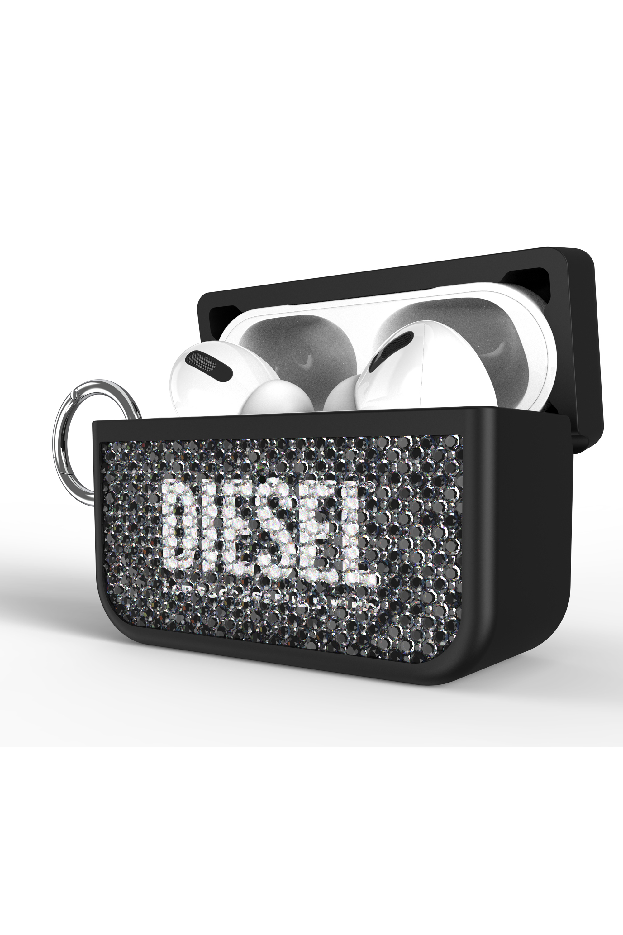 Diesel - 60195 AIRPOD CASE, Unisex Swarovski Crystal Case for Airpods Pro / Pro 2 in Schwarz - 4