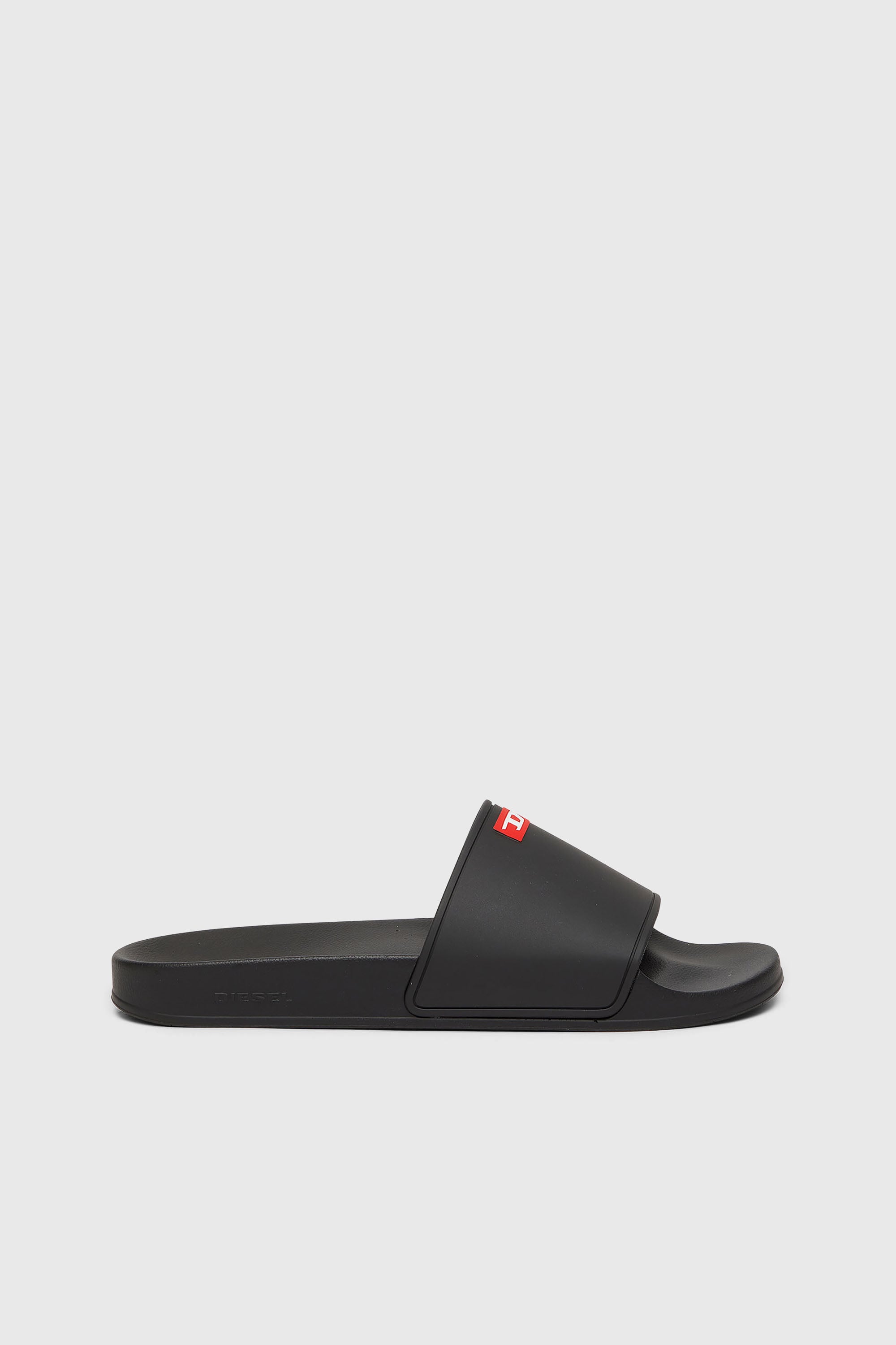 Diesel - SA-SWIM, Herren Sa-Swim-Pool-Slides aus Gummi mit D-Logo in Schwarz - 1