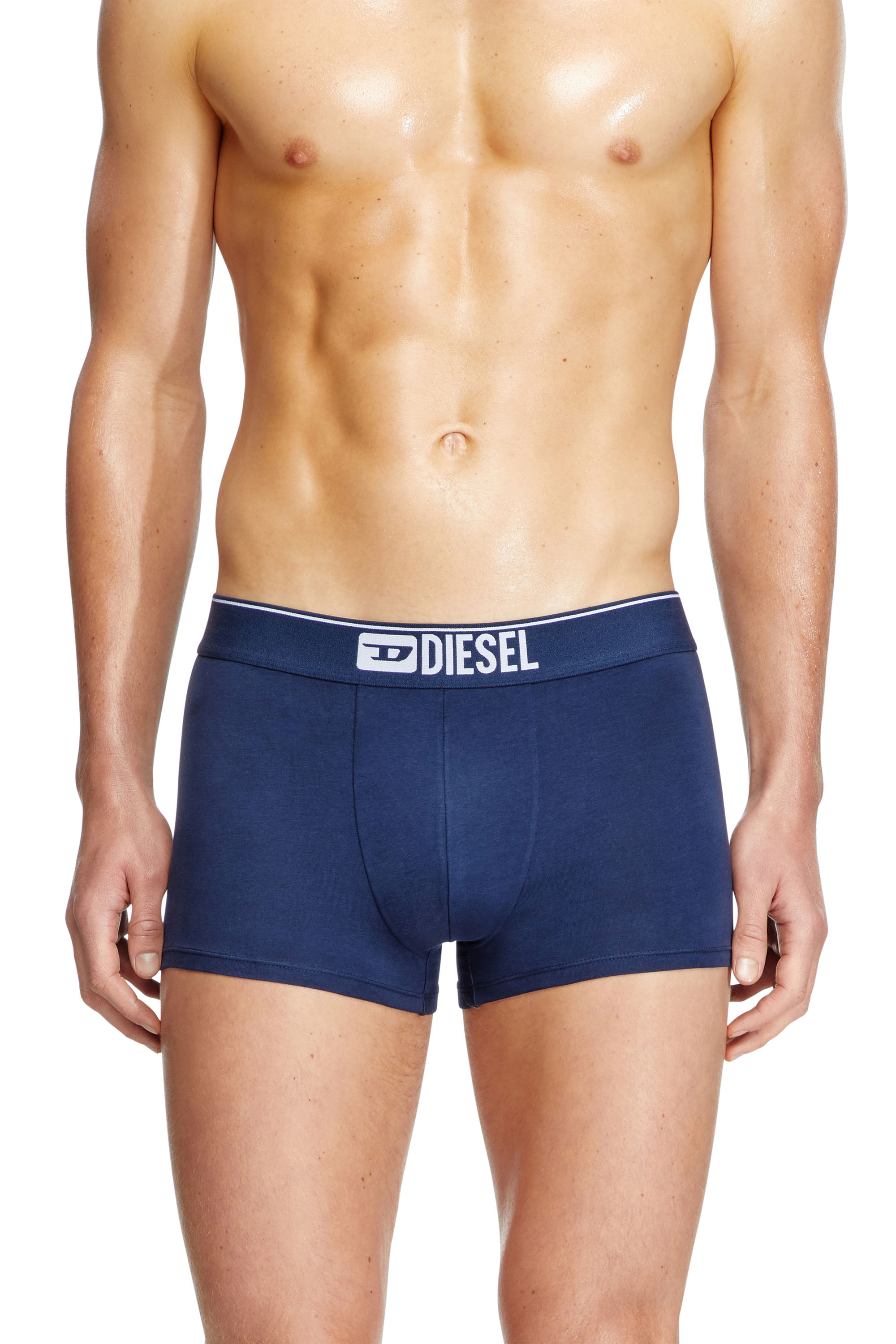 Diesel - UMBX-DAMIENTHREEPACK, Herren Einfarbige Retropants im Dreierpack in Weiss/Blau - 2