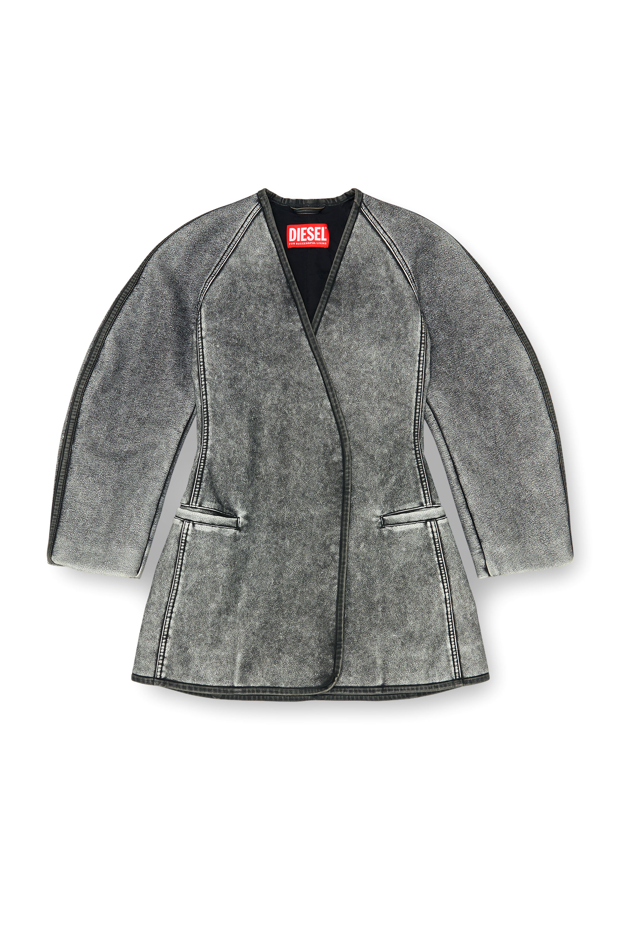 Diesel - G-ALAX, Damen Cardigan-Jacke mit Kokon&auml;rmeln in null - 3