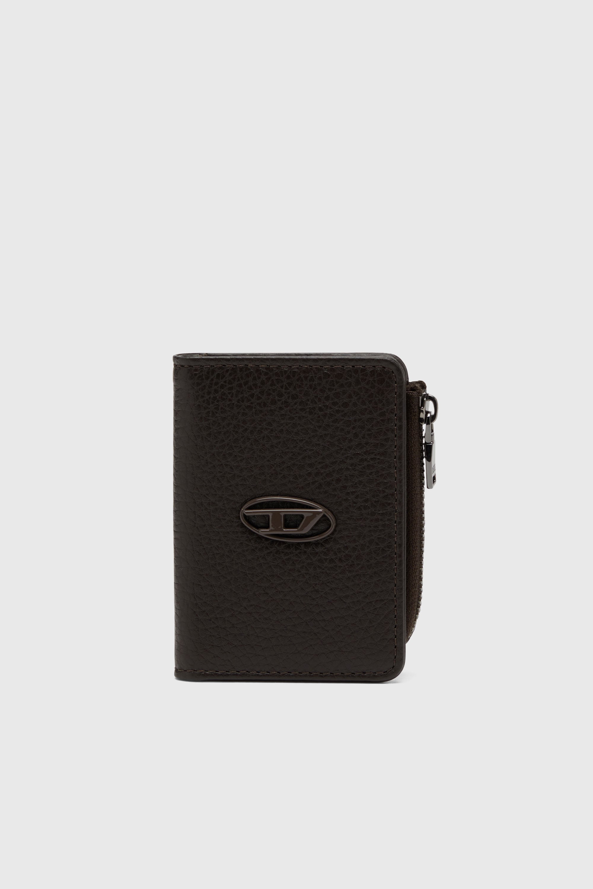 Diesel - HISSU EVO CARD HOLDER L, Herren Kartenetui aus Leder in Braun - 1