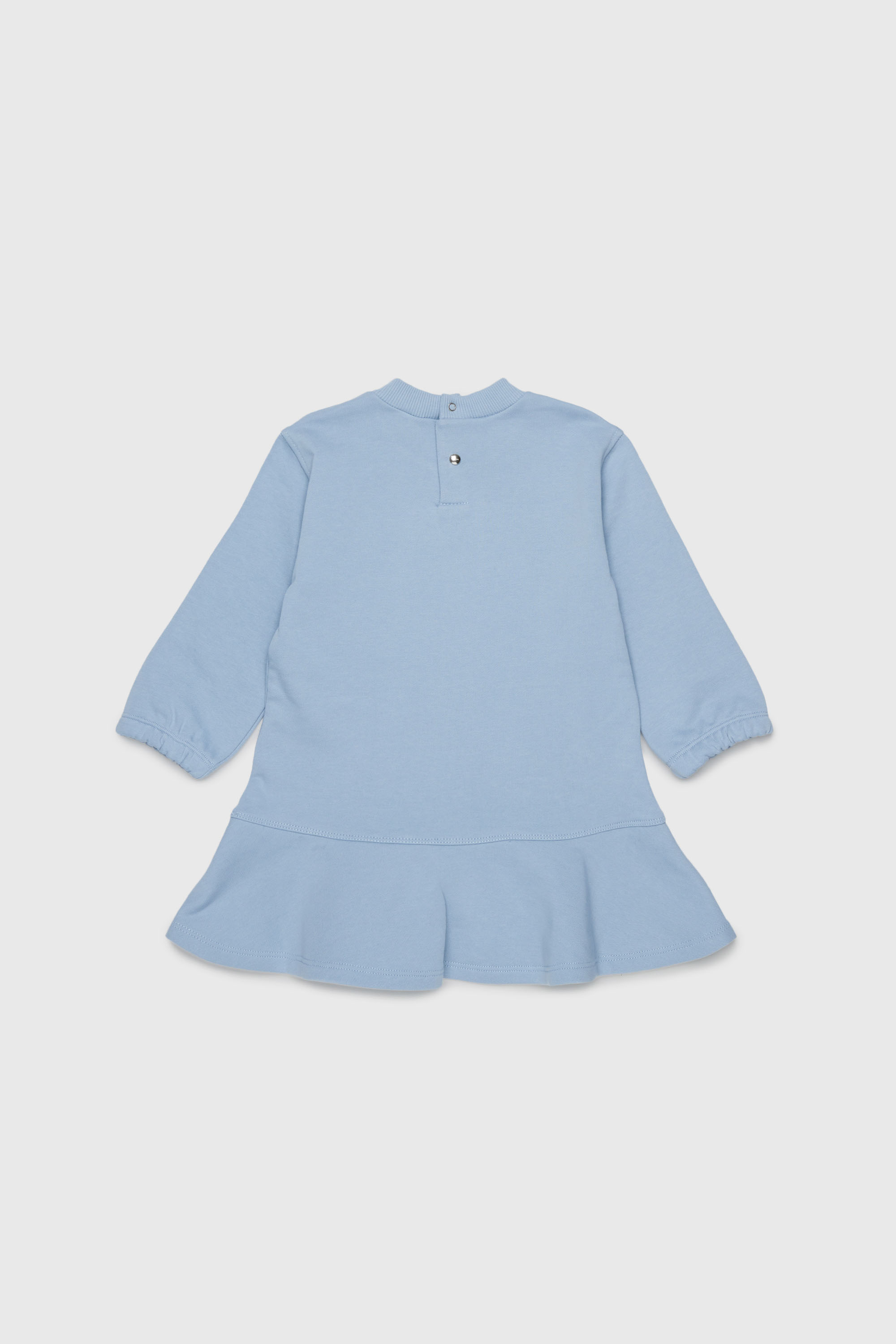 Diesel - DFUMB, Damen Sweatshirt-Kleid mit R&uuml;schenabschluss in Hellblau - 3