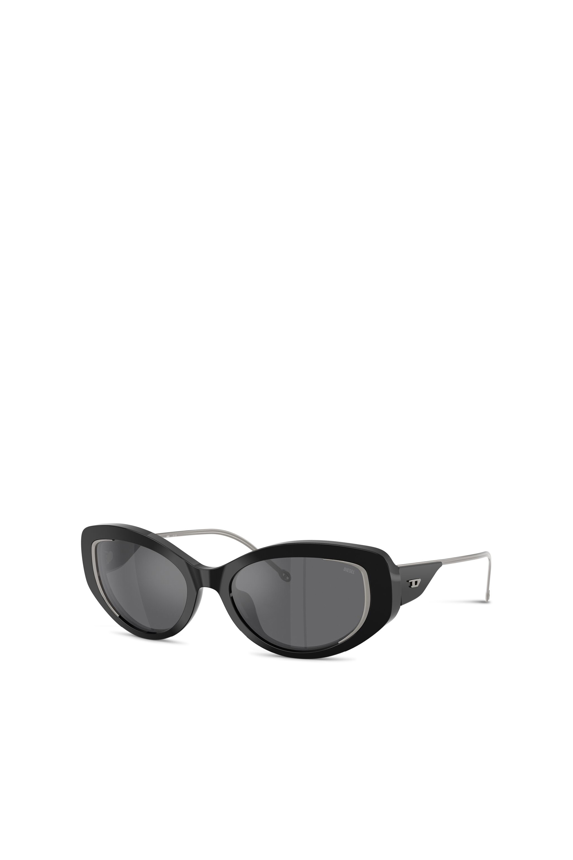 Diesel - 0DL2001 SIZE 54, Unisex Softer Katzenaugen-Style Brille in Grau - 4