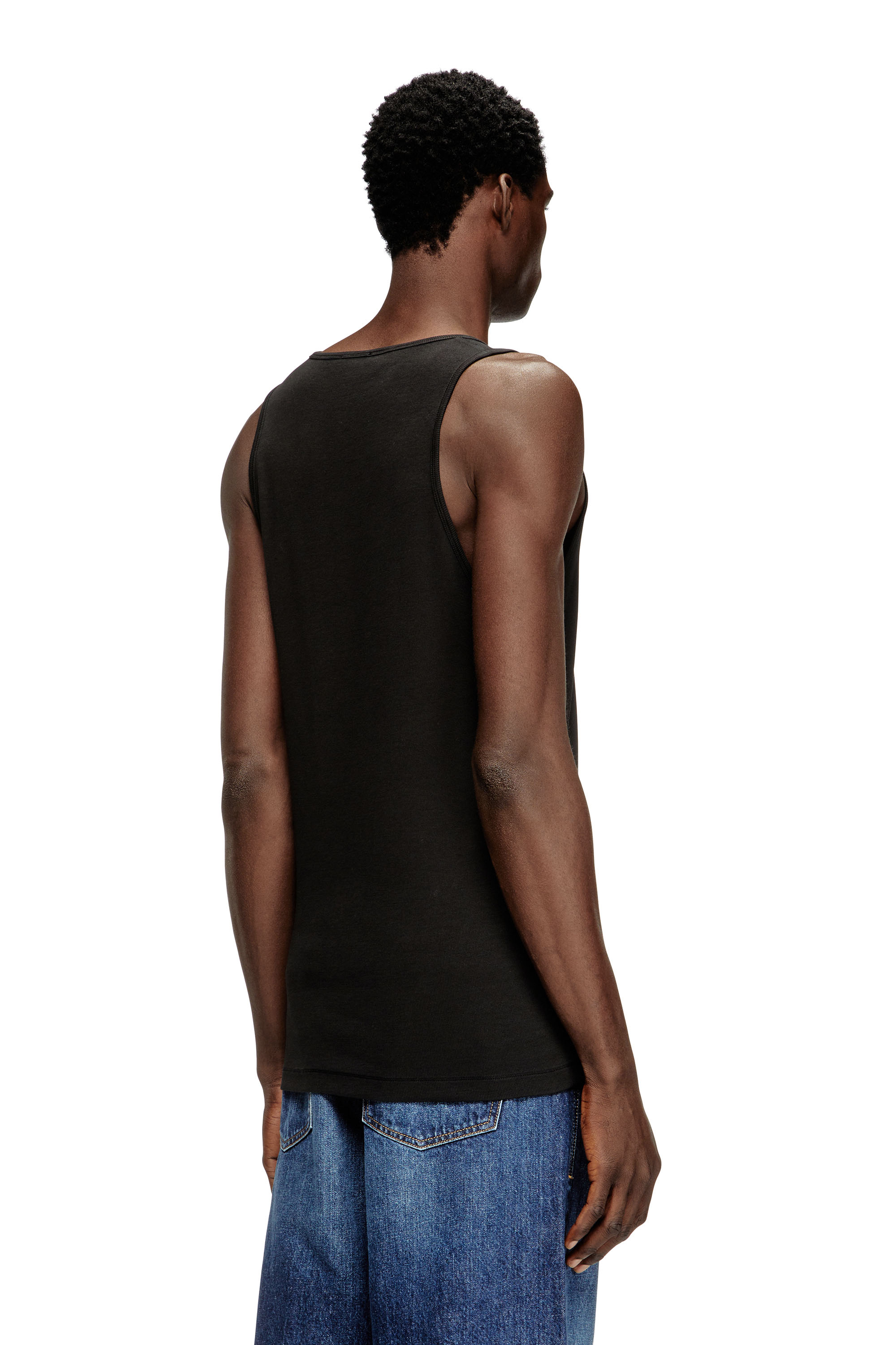 Diesel - T-LIFTY-IOD, Herren Baumwoll-Tanktop mit Logo in Schwarz - 4