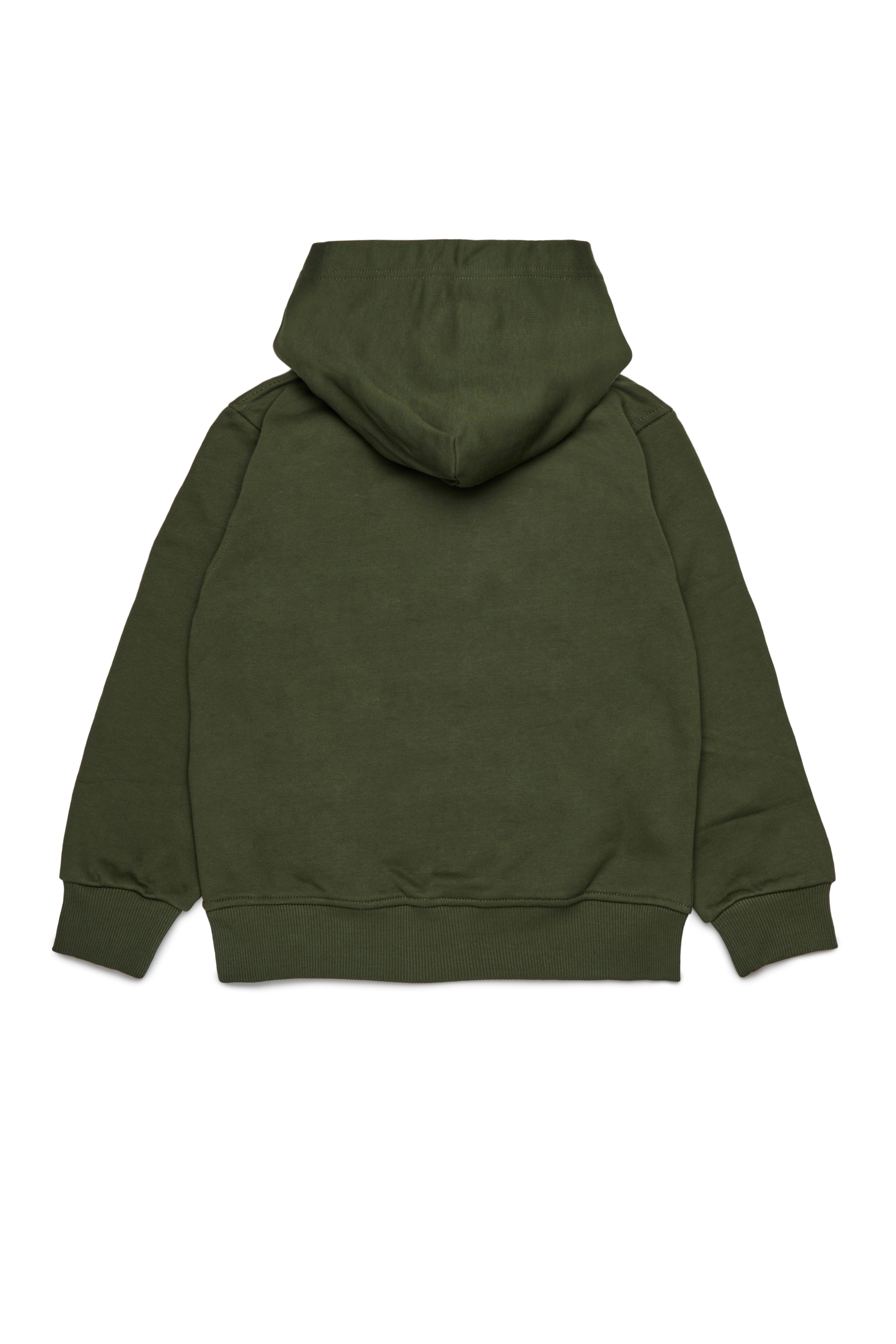 Diesel - SXGINHOOD OVER, Unisex Baumwoll-Hoodie mit Patch in Grün - 2