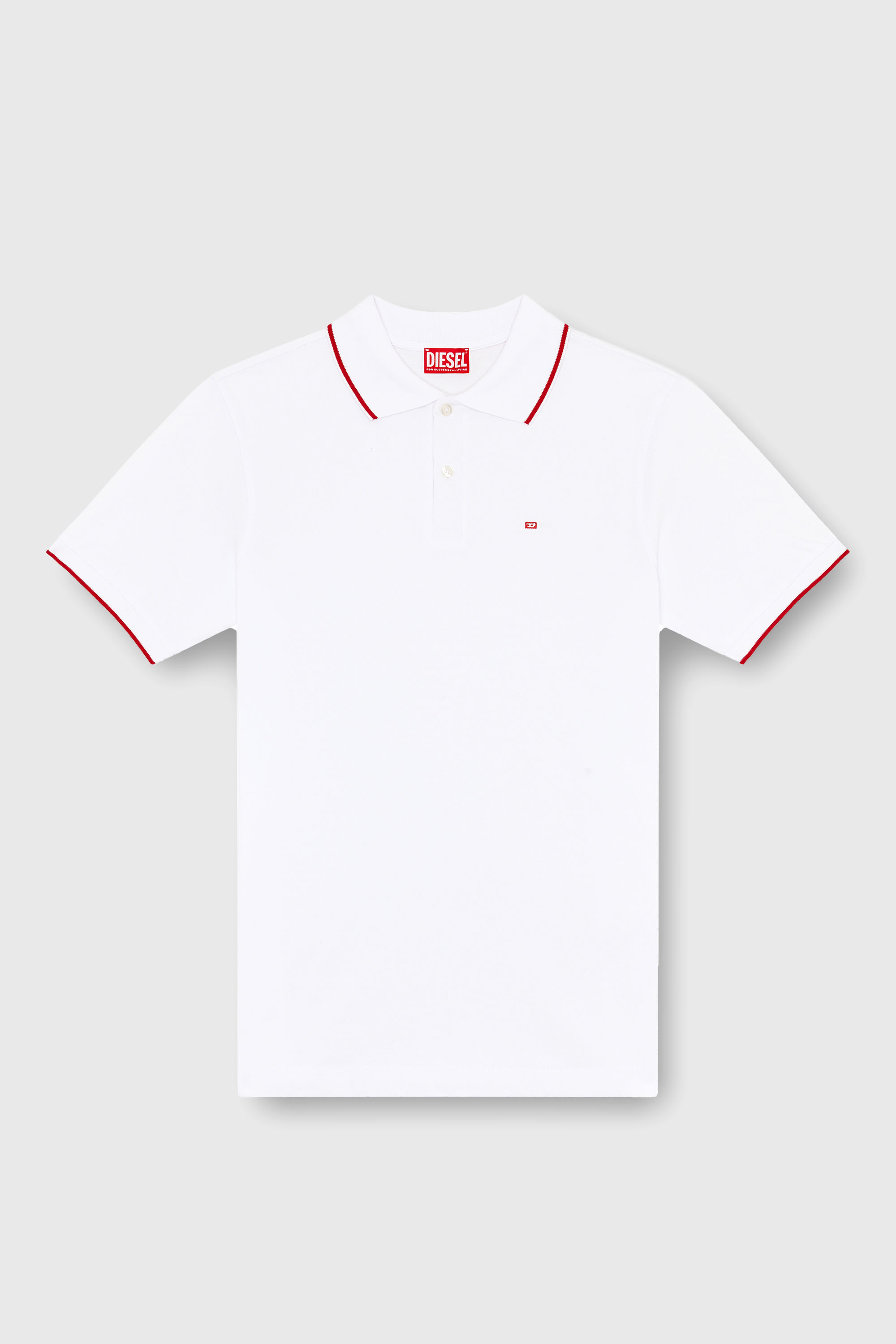 Diesel - T-FERRY-MICRODIV, Herren Poloshirt mit Diesel-Microstickerei in Wei&szlig; - 2