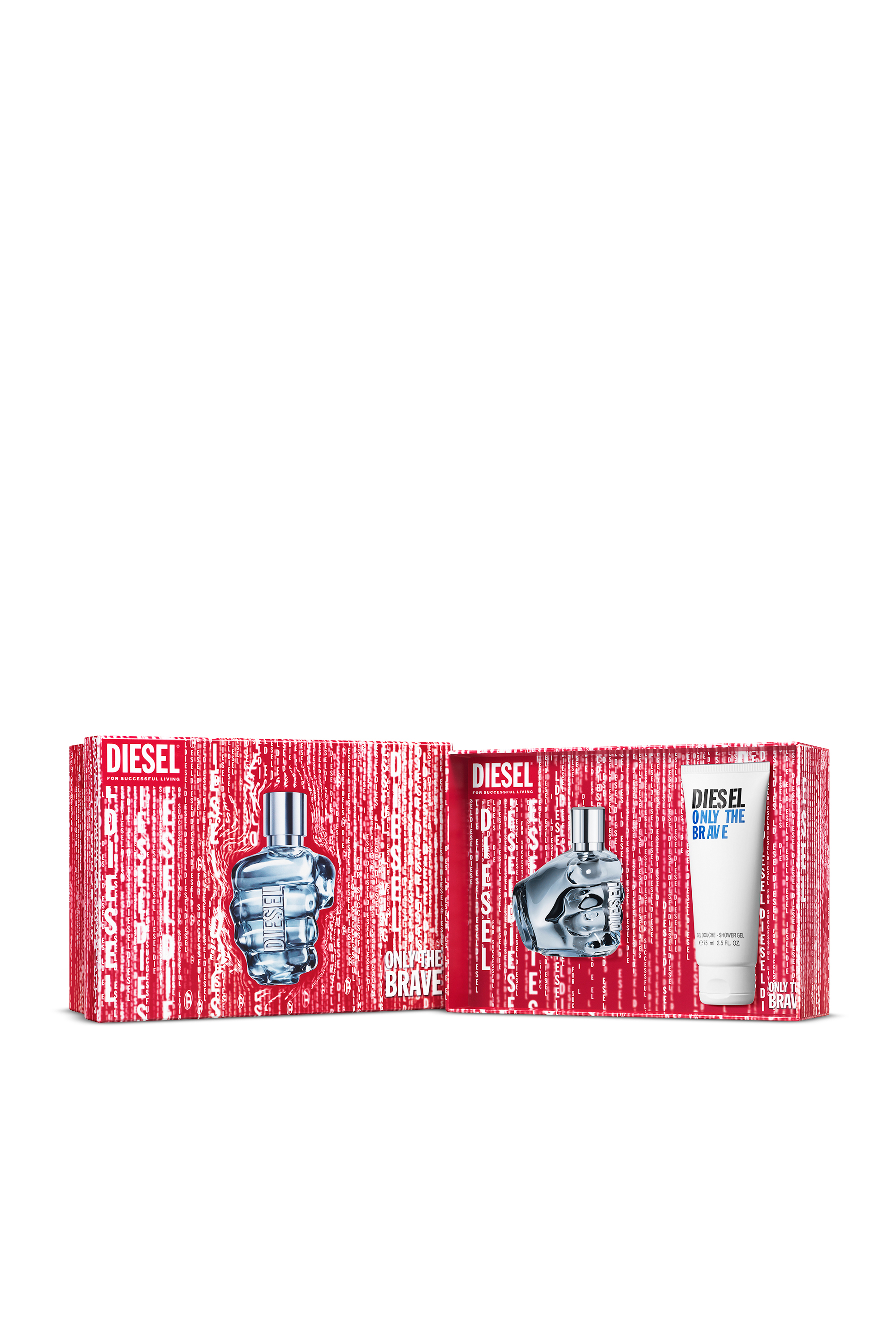 Diesel - DSL OTB EDT SETS V50+SG75 LG112400, Herren Only The Brave Giftset, Eau De Toilette in Blau - 2