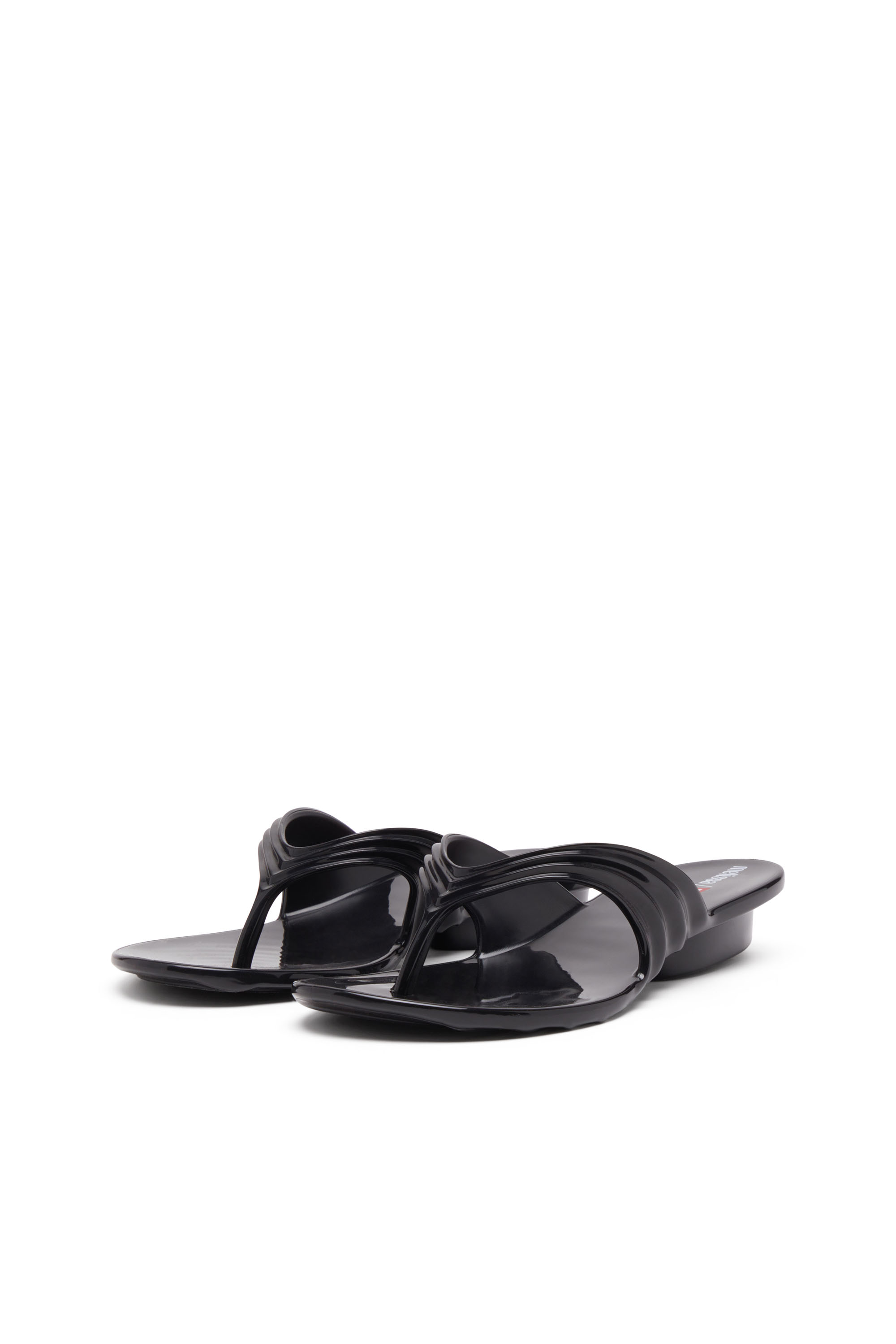 Diesel - MELISSA QUANTUM THONG, Damen Künstlerisch gestaltete Flip-Flops aus Melflex® in Schwarz - 9