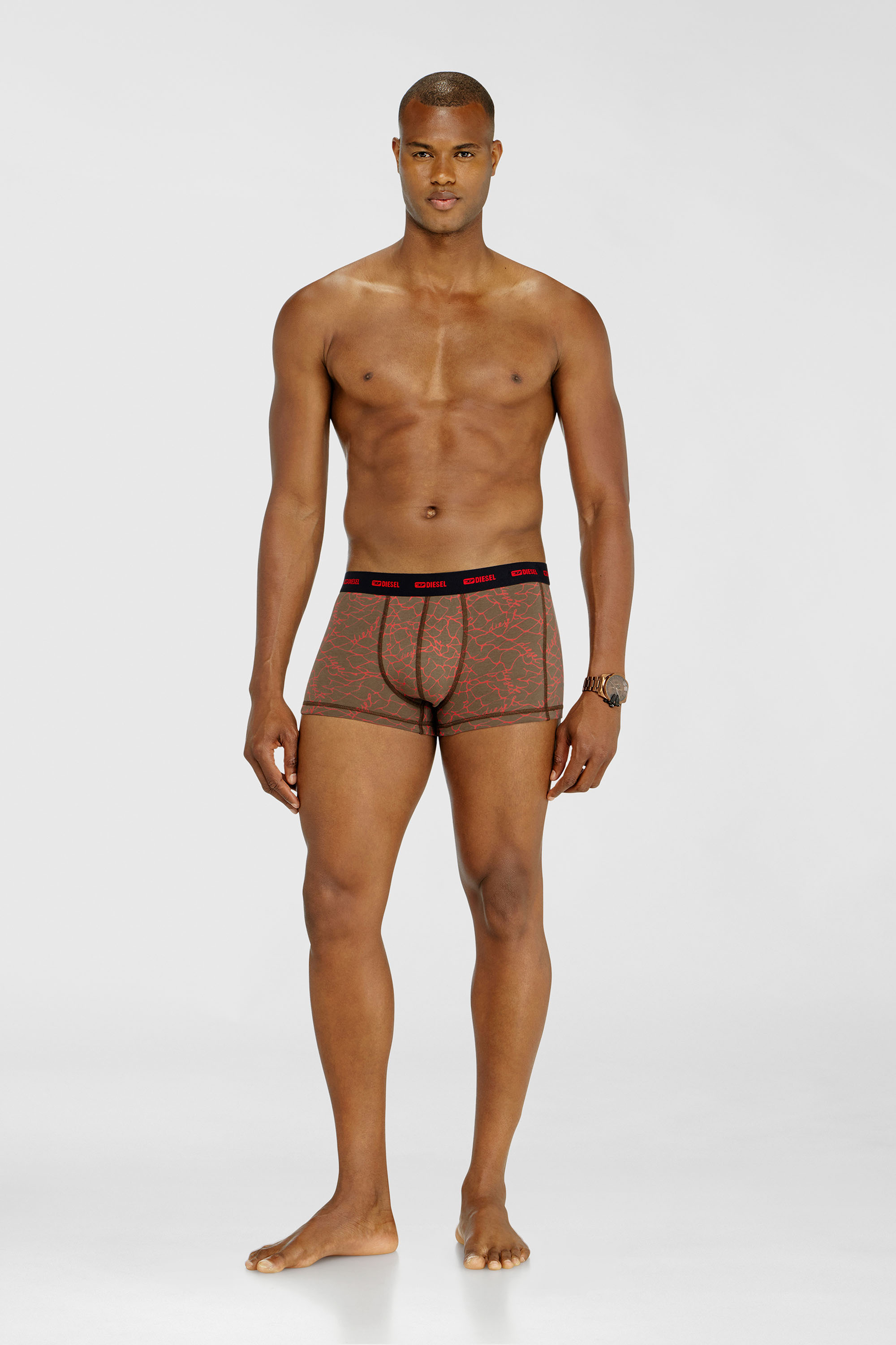 Dreierpack Trunks mit grafischem Motiv