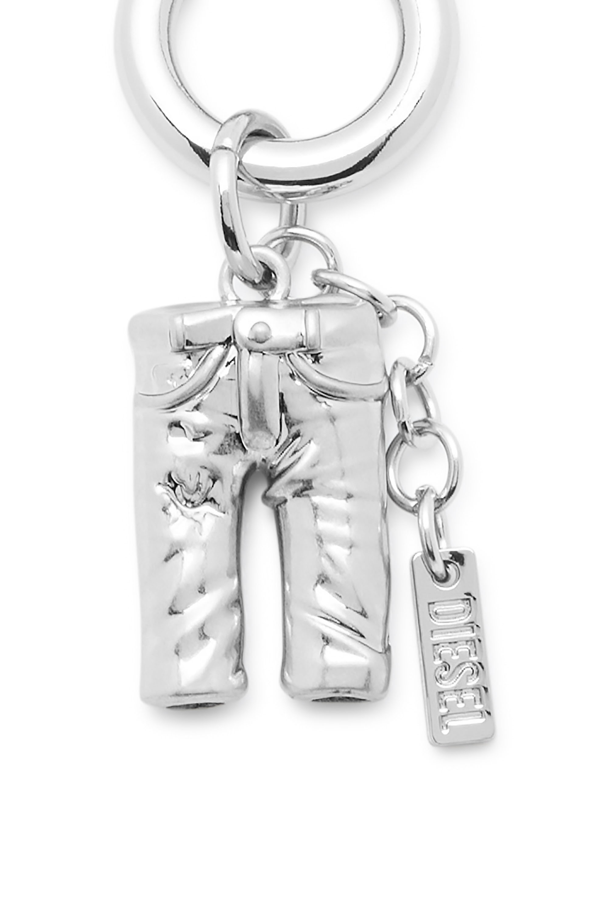 Diesel - CHARM-5PKT, Unisex Anh&auml;nger aus Metall mit Logodetail in Silber - 3