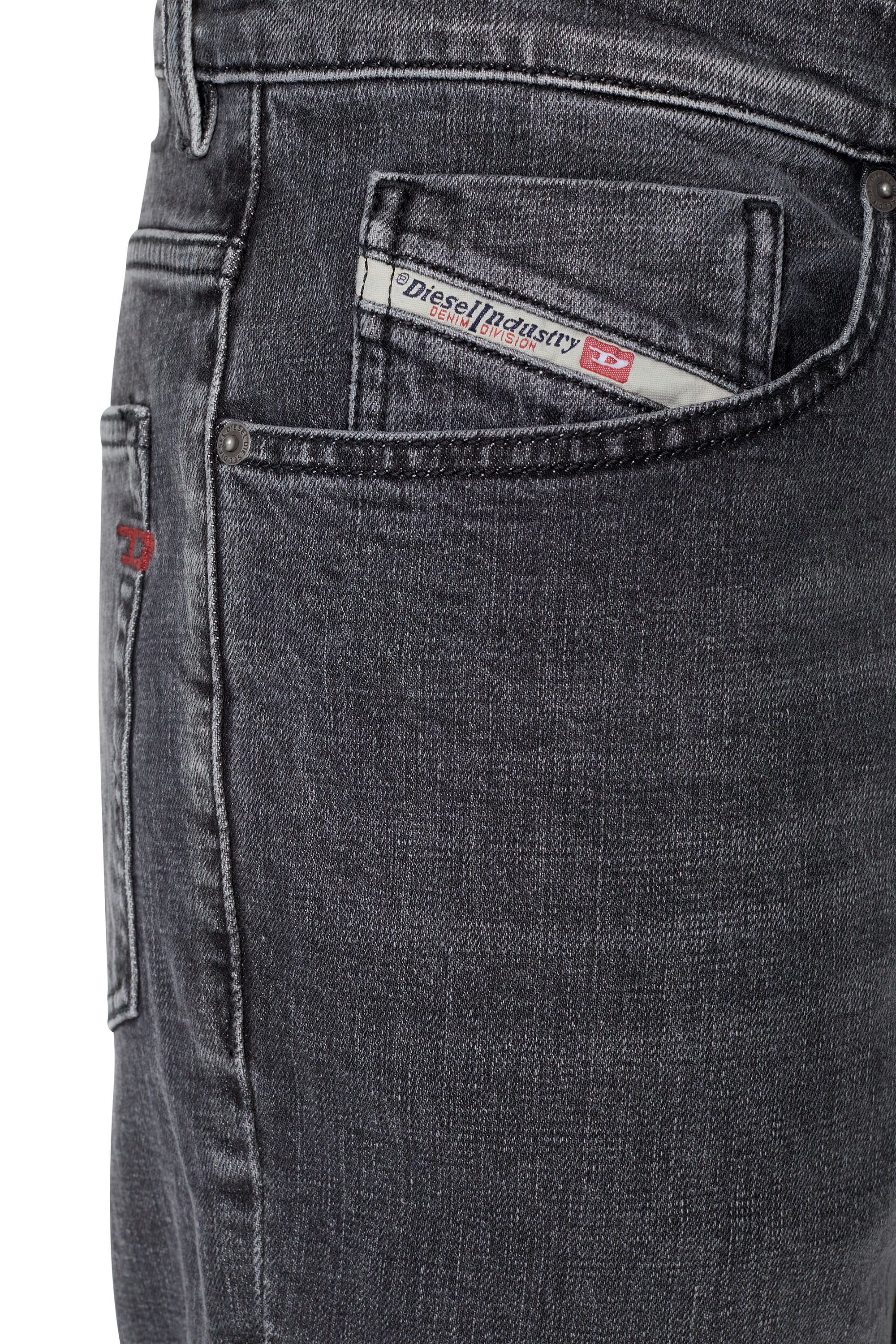 Diesel - Tapered Jeans 2005 D-Fining 09C47, Schwarz/Dunkelgrau - Image 3