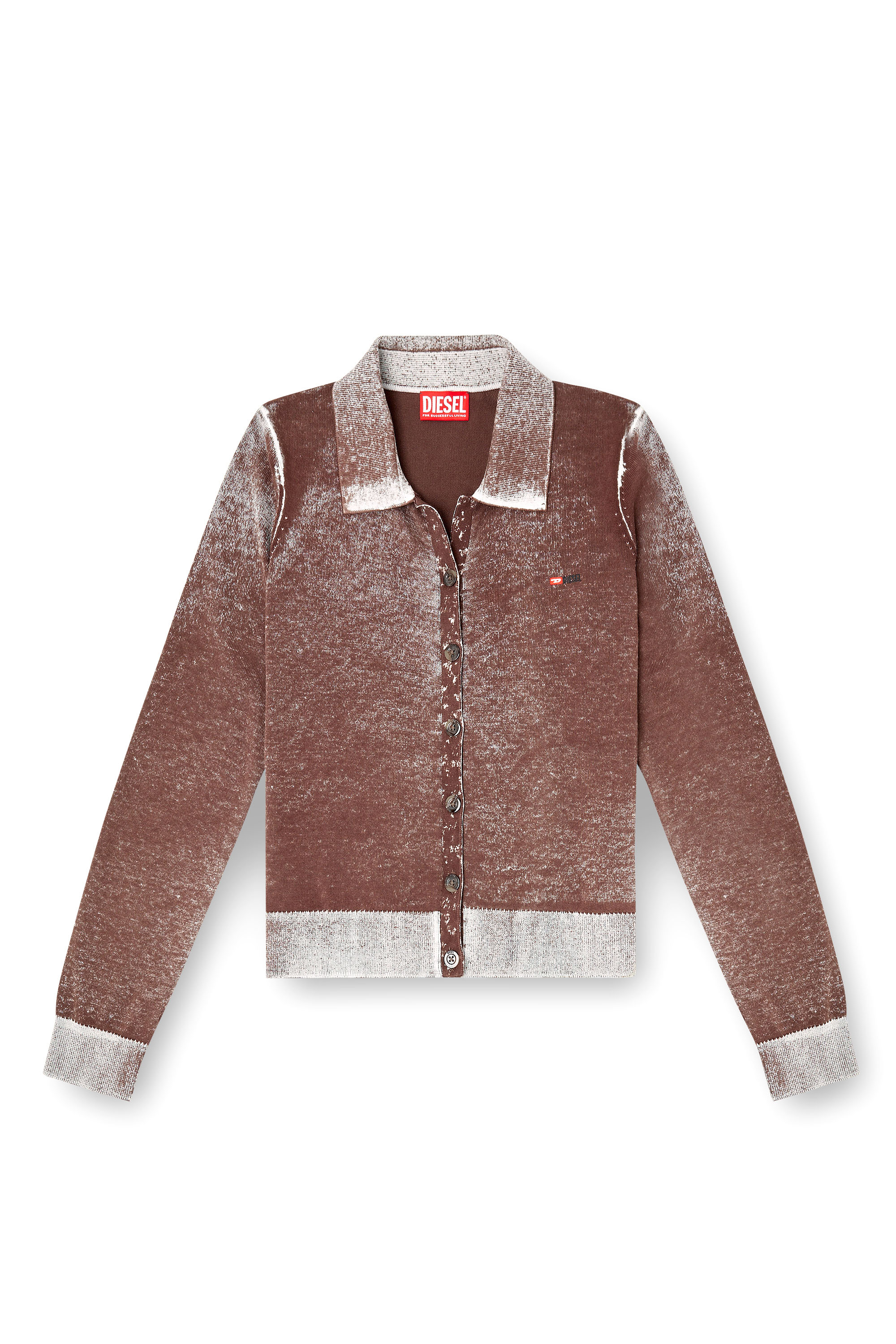 Diesel - M-LOREN, Damen Cardigan with faded reverse print in null - 3