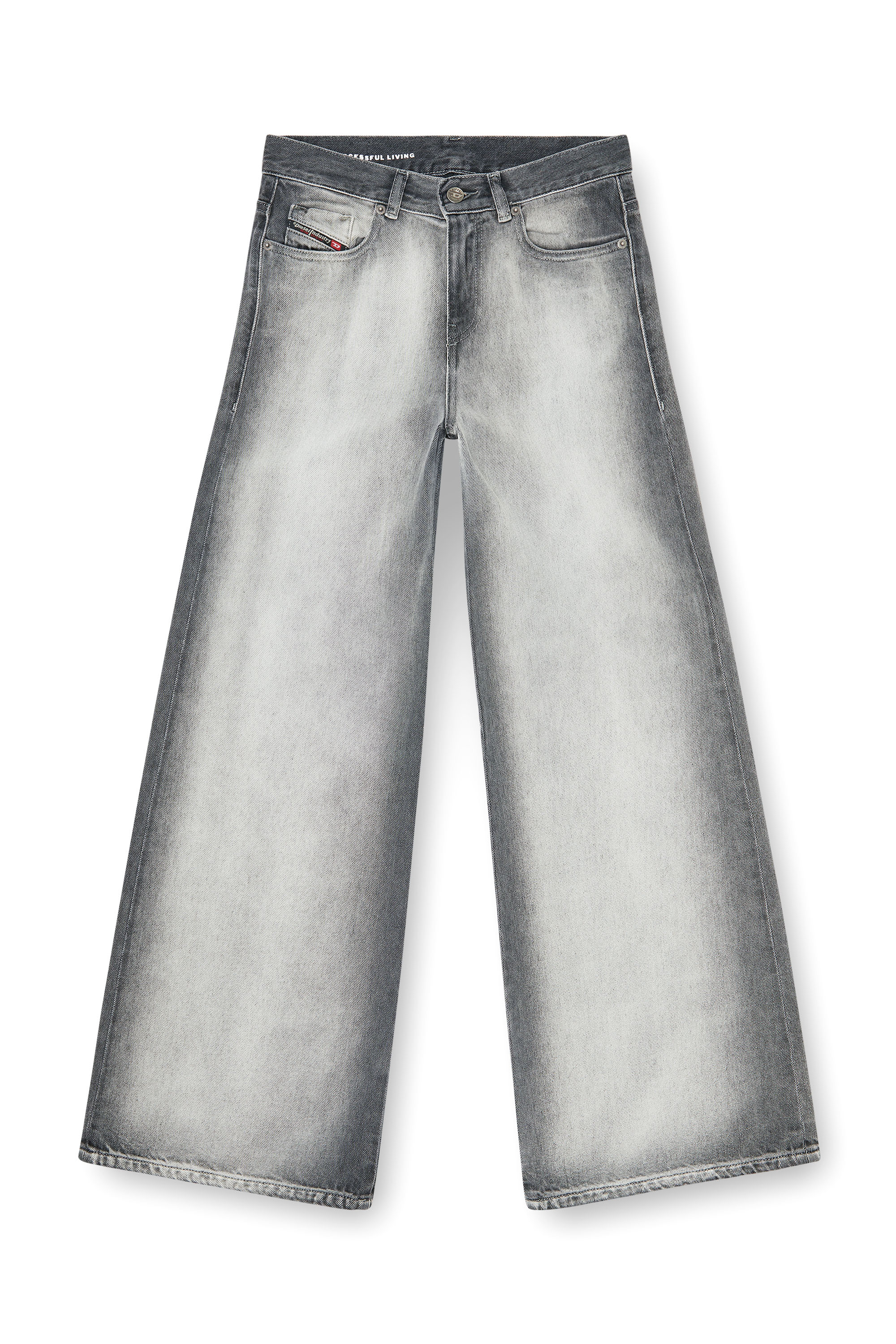 Diesel - Damen Flare Jeans 1978 D-Akemi 09P28, Hellgrau - 3