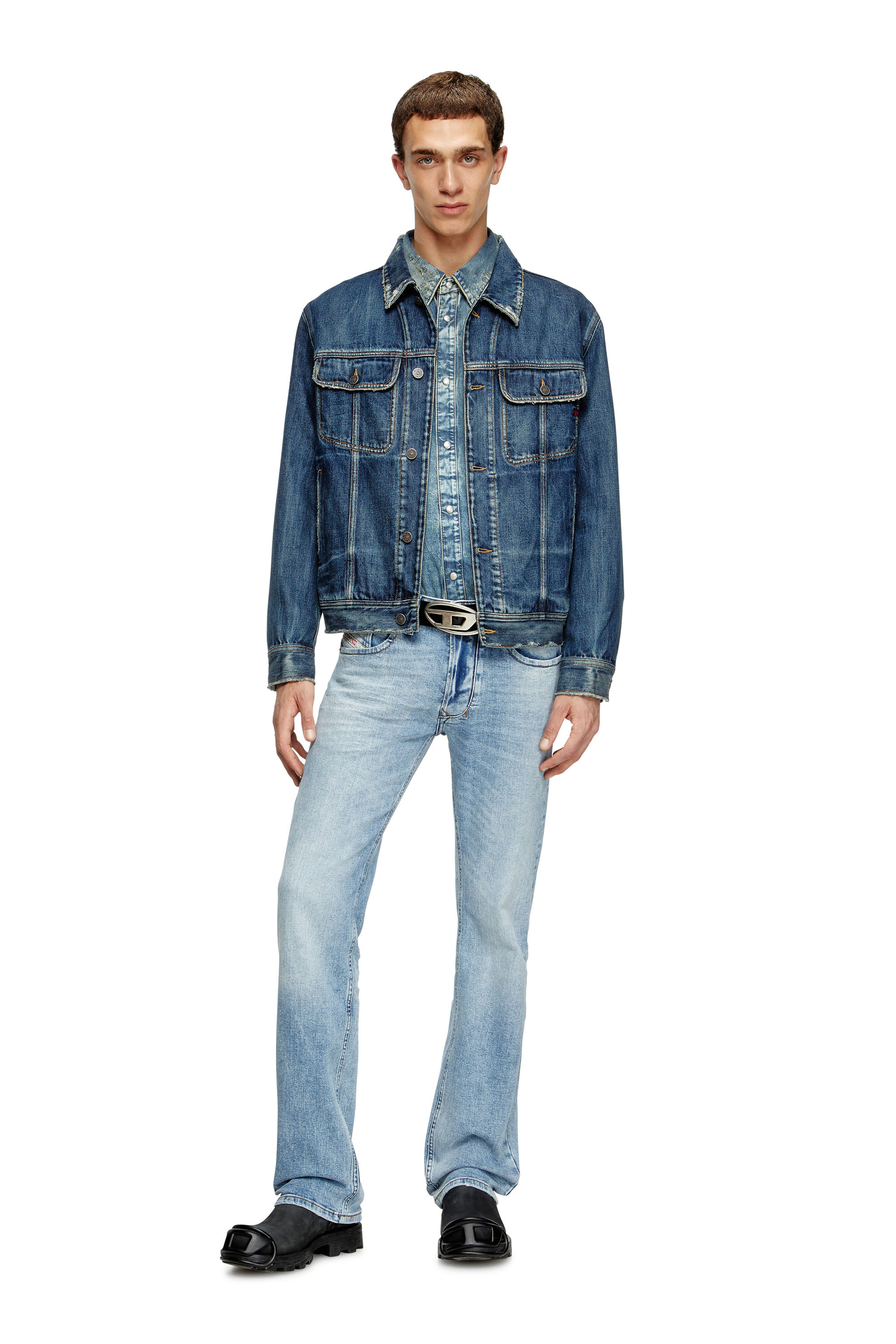 Regular Jeans 1985 Larkee 0DBDV, Light Blue Diesel - Man's Regular Jeans 1985 Larkee 0DBDV, Light Blue - 1