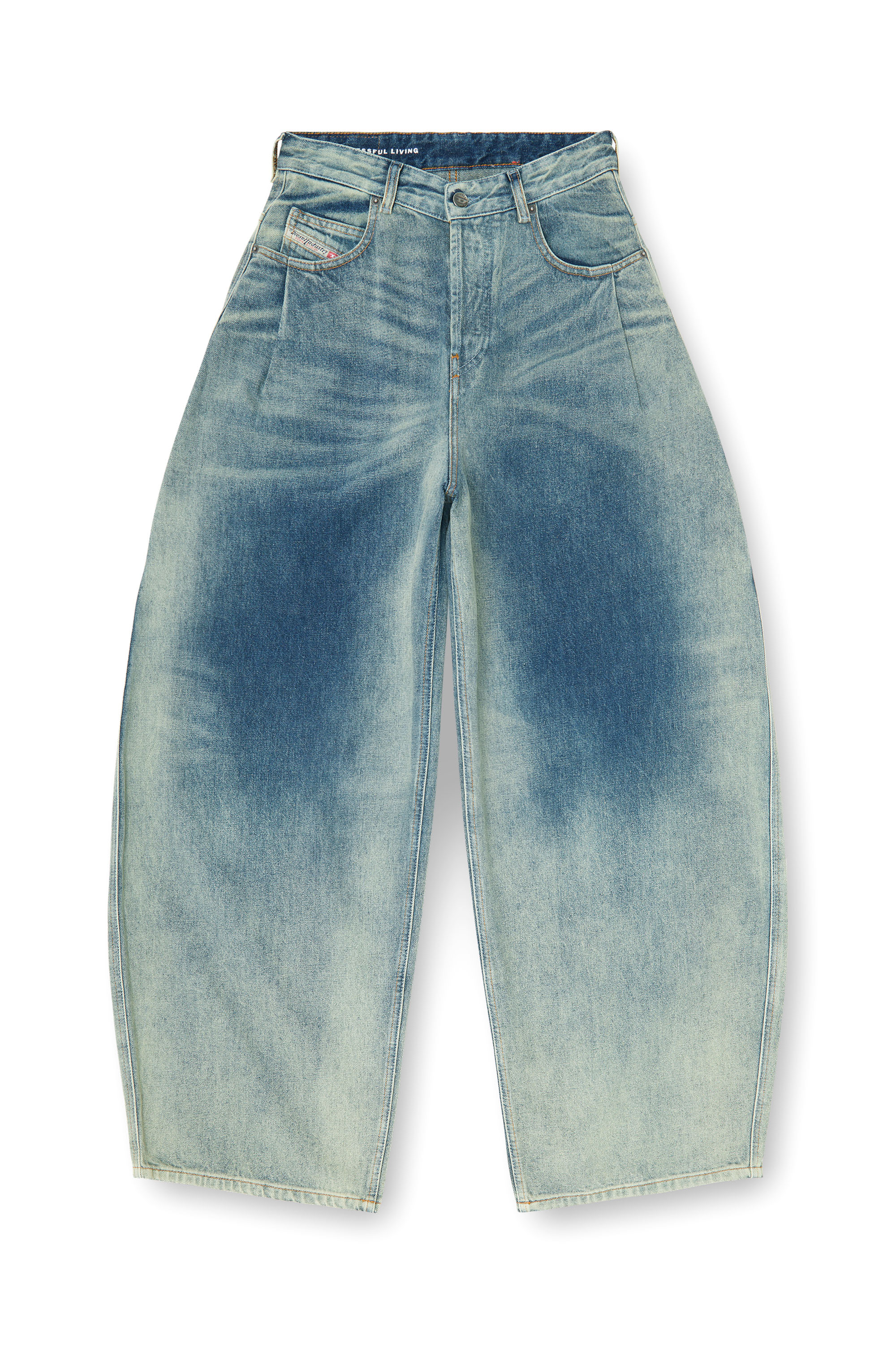 Diesel - Damen Relaxed Jeans 1987 D-Khelz 007EF, Mittelblau - 3