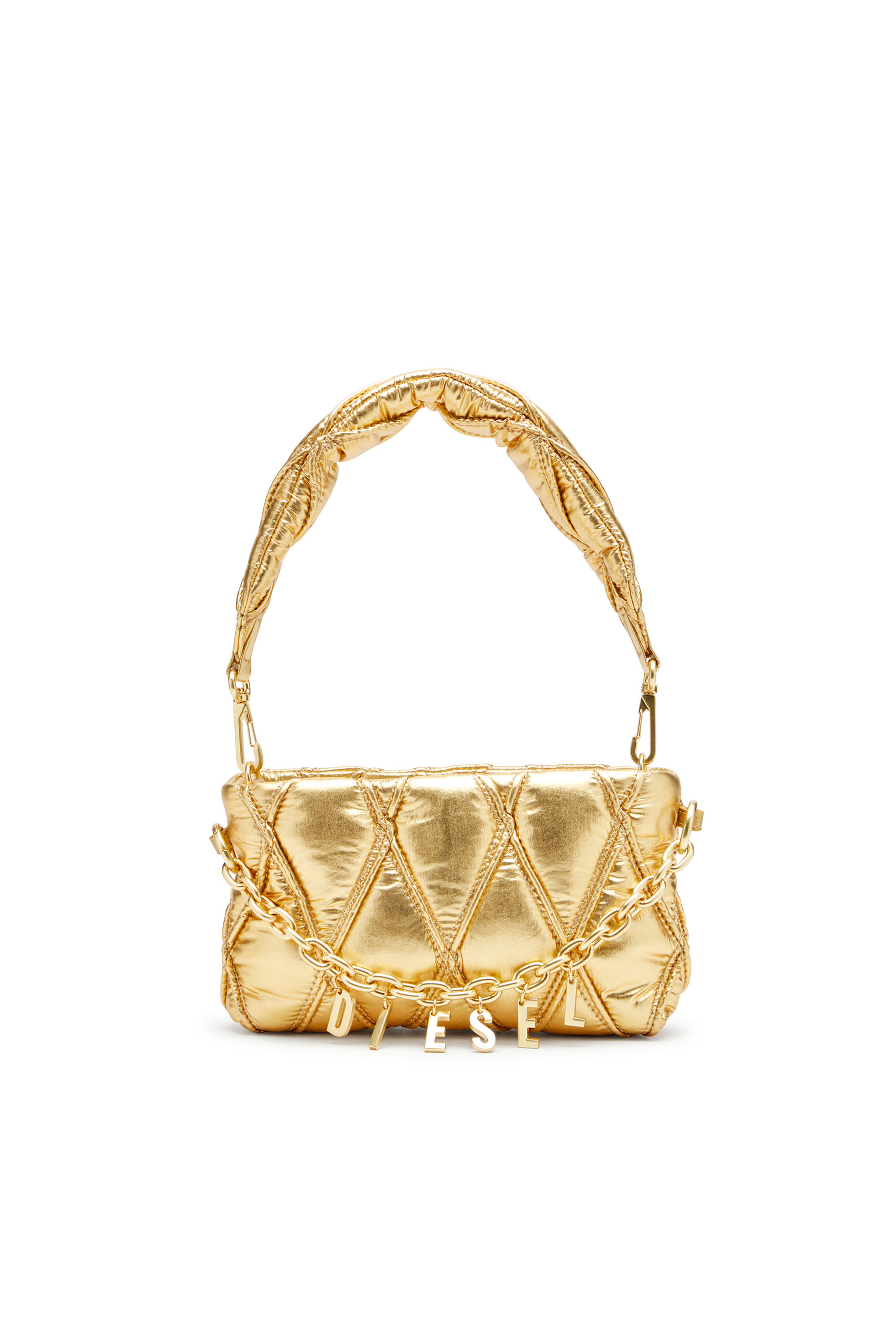 Diesel - CHARM-D POUCH, Damen Portemonnaie-Tasche aus gestepptem Metallic-Nylon in null - 1